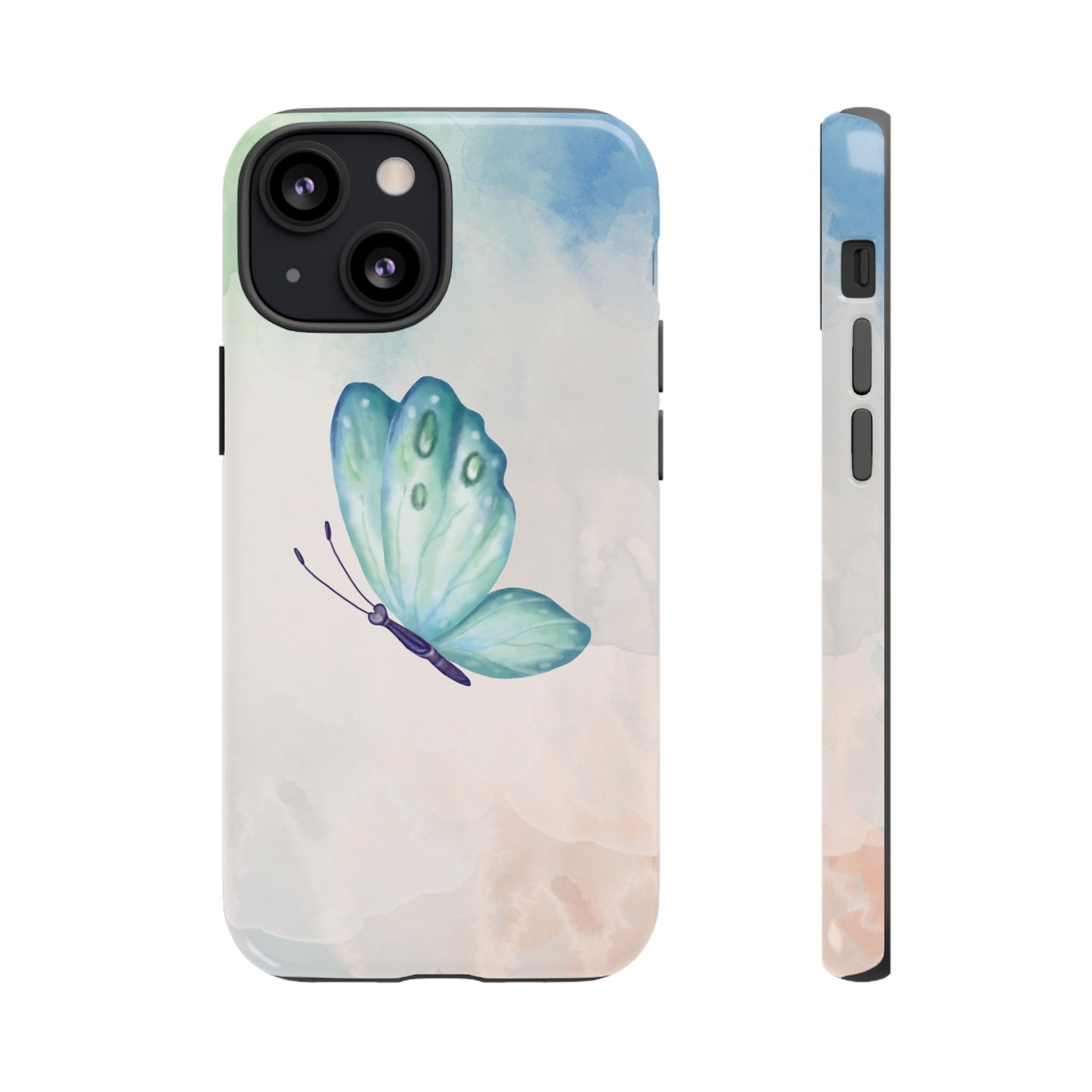 Blue Butterfly Wallpaper Phone Case  | iPhone 15 Plus/ Pro, 14, 13, 12| Google Pixel 7, Pro, 5| Samsung Galaxy S23 All Major Phone Models