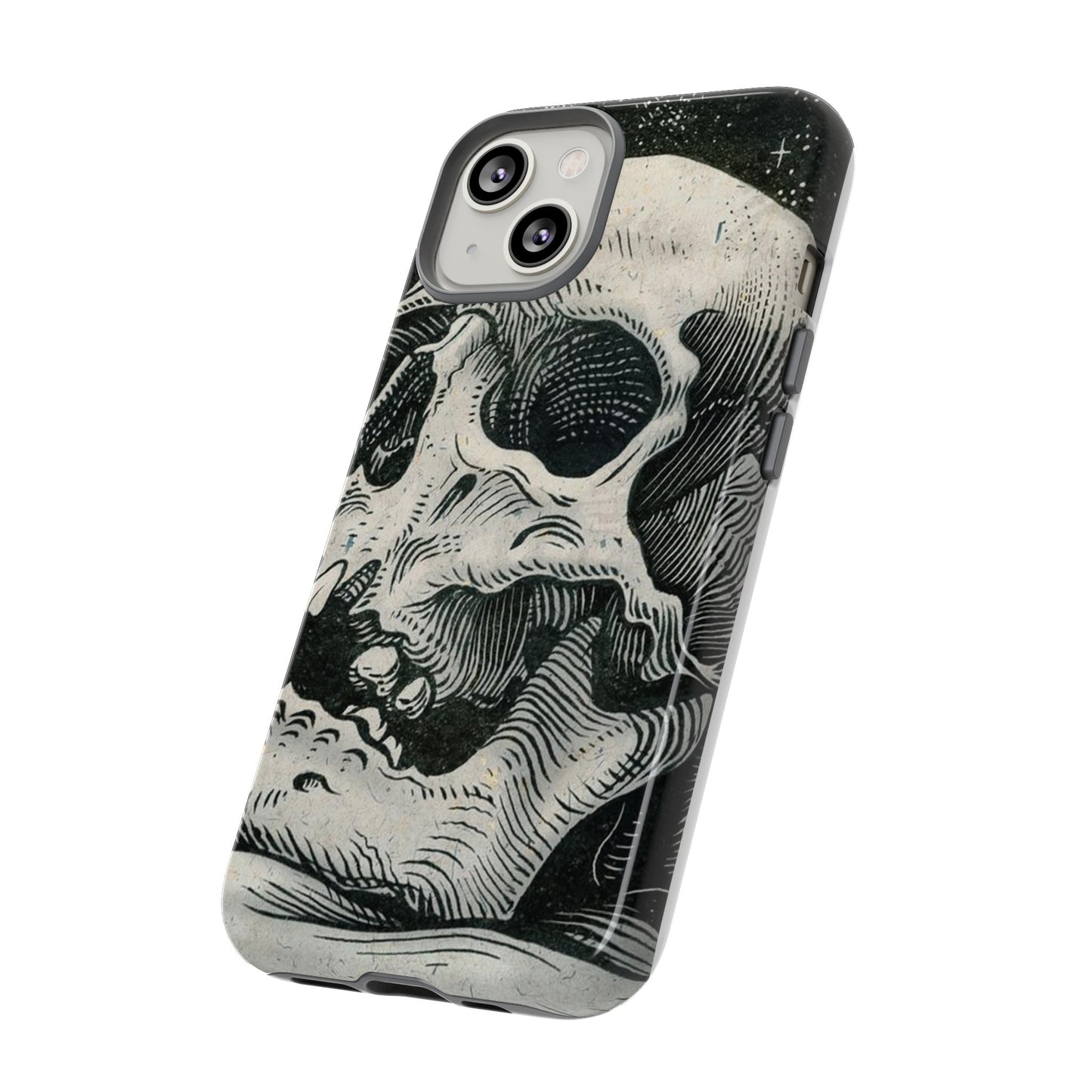 Skull Wallpaper Phone Case | iPhone 15 Plus/ Pro, 14, 13, 12| Google Pixel 7, Pro, 5| Samsung Galaxy S23 All Major Phone Models