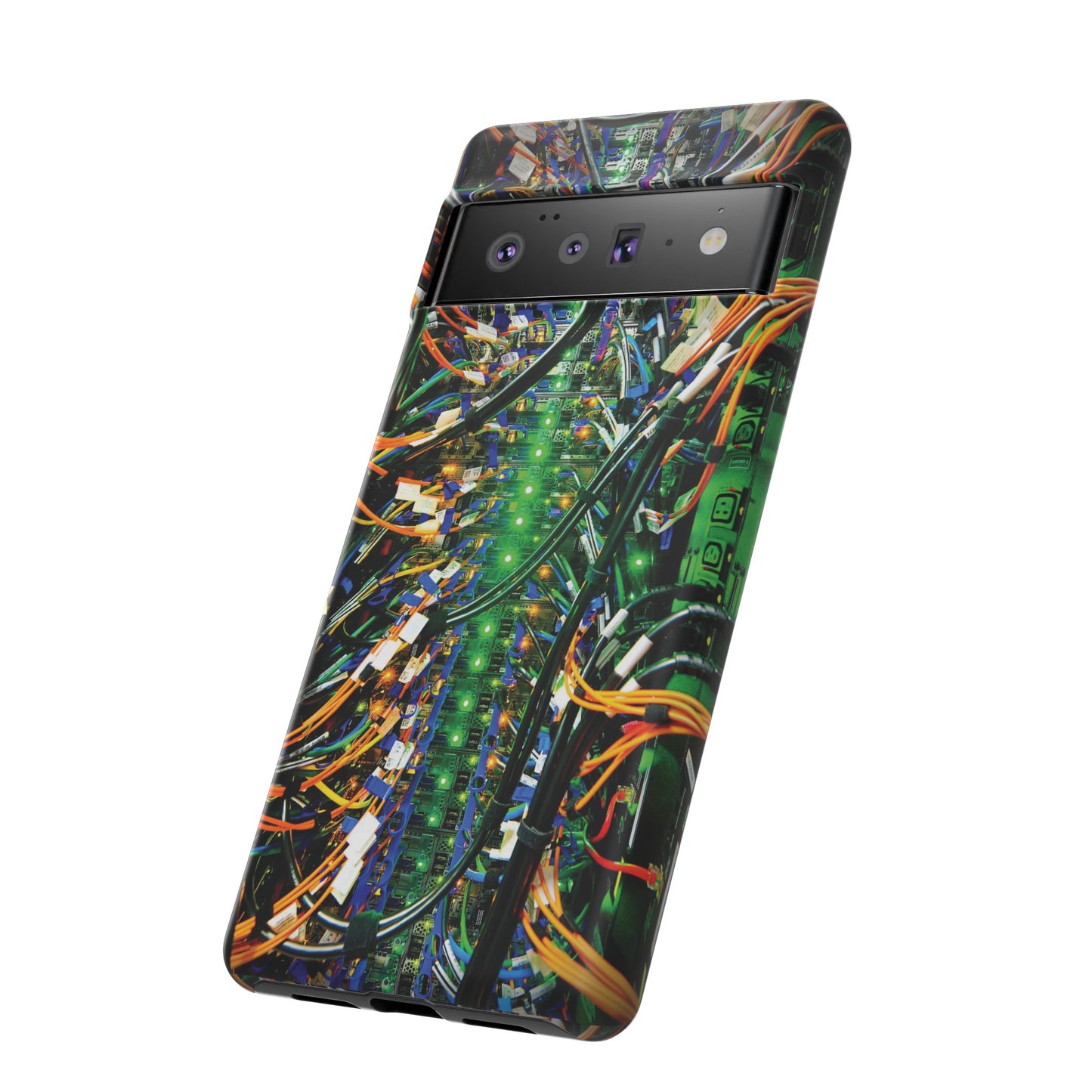 Green Computer Circuitboard Wallpaper Phone Case | iPhone 15 Plus/ Pro, 14, 13, 12| Google Pixel 7, Pro, 5| Samsung Galaxy S23 All Major Phone Models