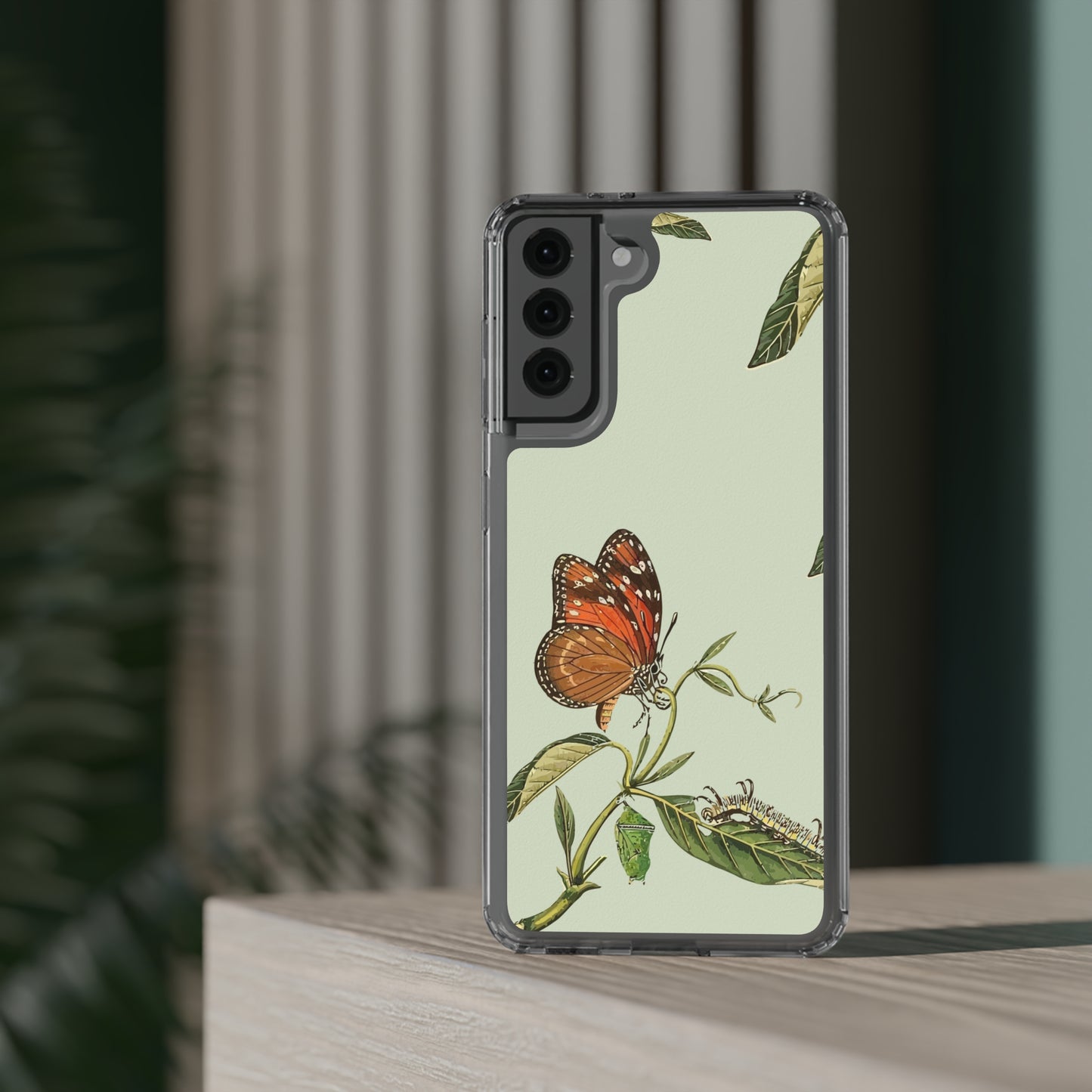 Orange Butterfly Wallpaper Phone Case | iPhone 15 Plus/ Pro, 14, 13, 12| Google Pixel 7, Pro, 5| Samsung Galaxy S23 All Major Phone Models