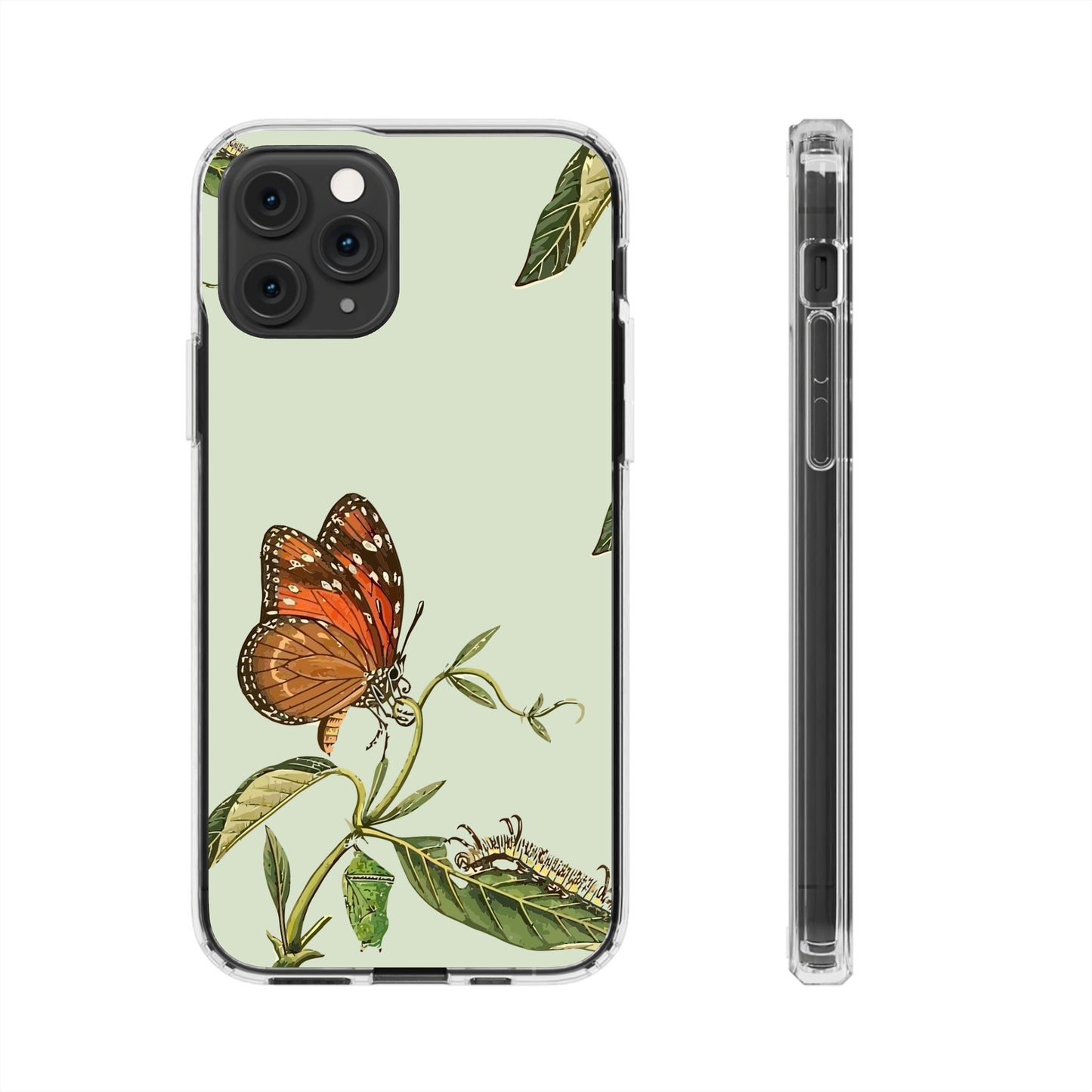 Orange Butterfly Wallpaper Phone Case | iPhone 15 Plus/ Pro, 14, 13, 12| Google Pixel 7, Pro, 5| Samsung Galaxy S23 All Major Phone Models