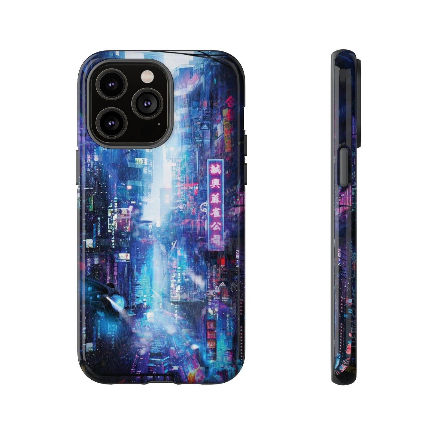 Night Life Futuristic City Wallpaper Phone Case | iPhone 15 Plus/ Pro, 14, 13, 12| Google Pixel 7, Pro, 5| Samsung Galaxy S23 All Major Phone Models