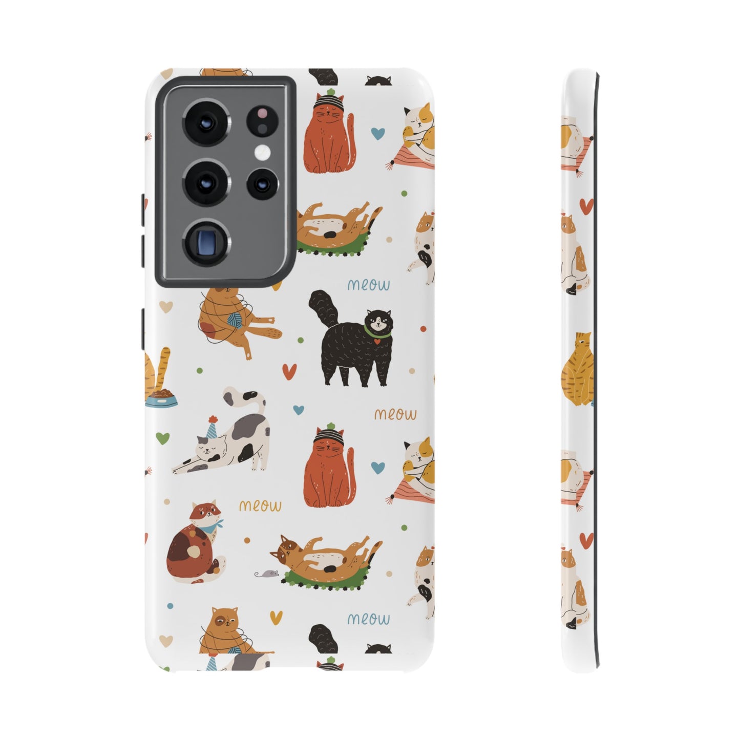 Collage of Cats Wallpaper Phone Case | iPhone 15 Plus/ Pro, 14, 13, 12| Google Pixel 7, Pro, 5| Samsung Galaxy S23 All Major Phone Models