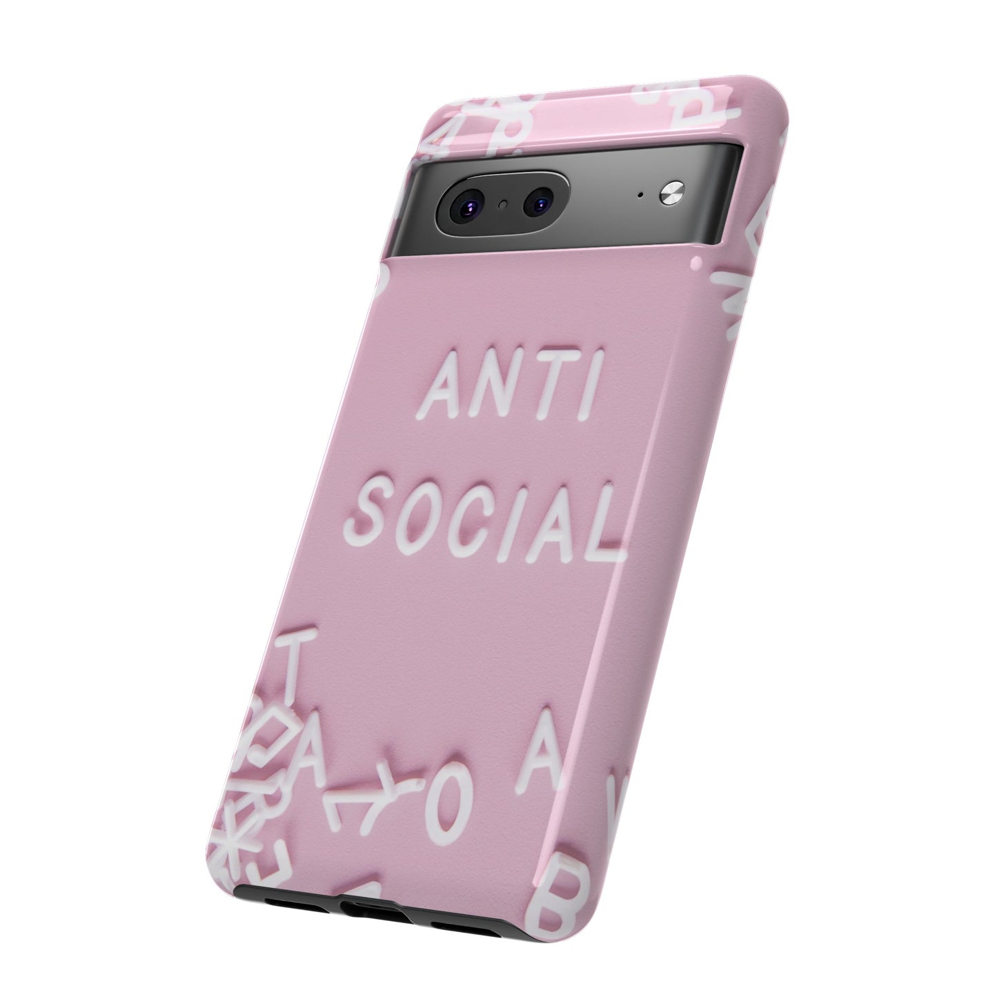 Anti Social Phone Case | iPhone 15 Plus/ Pro, 14, 13, 12| Google Pixel 7, Pro, 5| Samsung Galaxy S23 All Major Phone Models