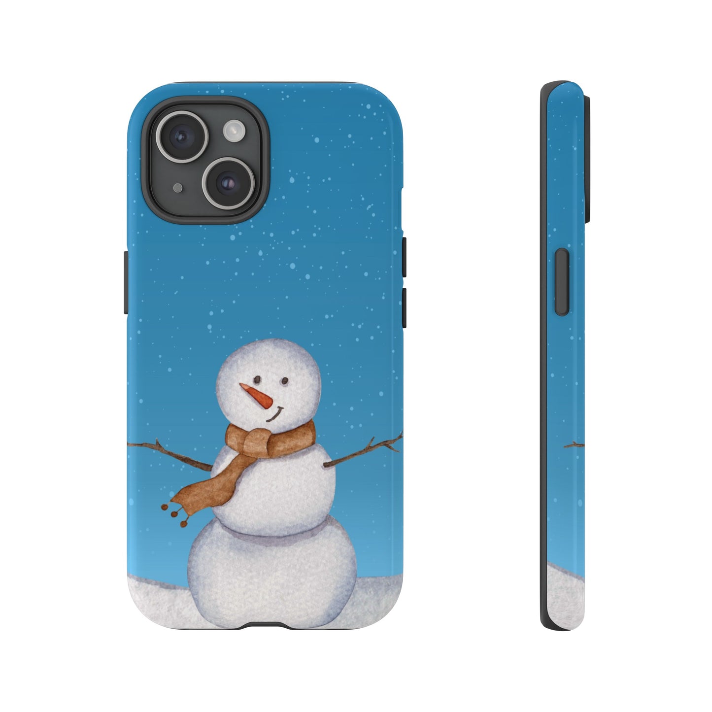 Snowman Wallpaper Phone Case | iPhone 15 Plus/ Pro, 14, 13, 12| Google Pixel 7, Pro, 5| Samsung Galaxy S23 All Major Phone Models