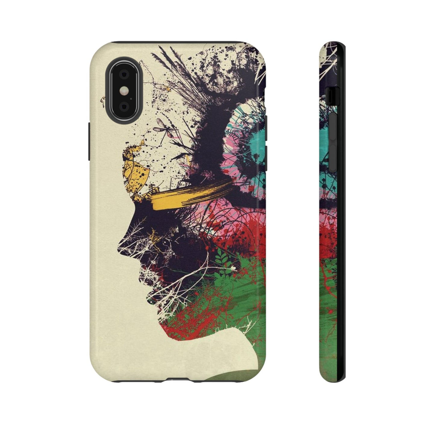 Woman’s Face Painting Wallpaper Phone Case |iPhone 15 Plus/ Pro,14, 13, 12| Google Pixel 7, Pro, 5|Samsung Galaxy S23 All Major Phone Models