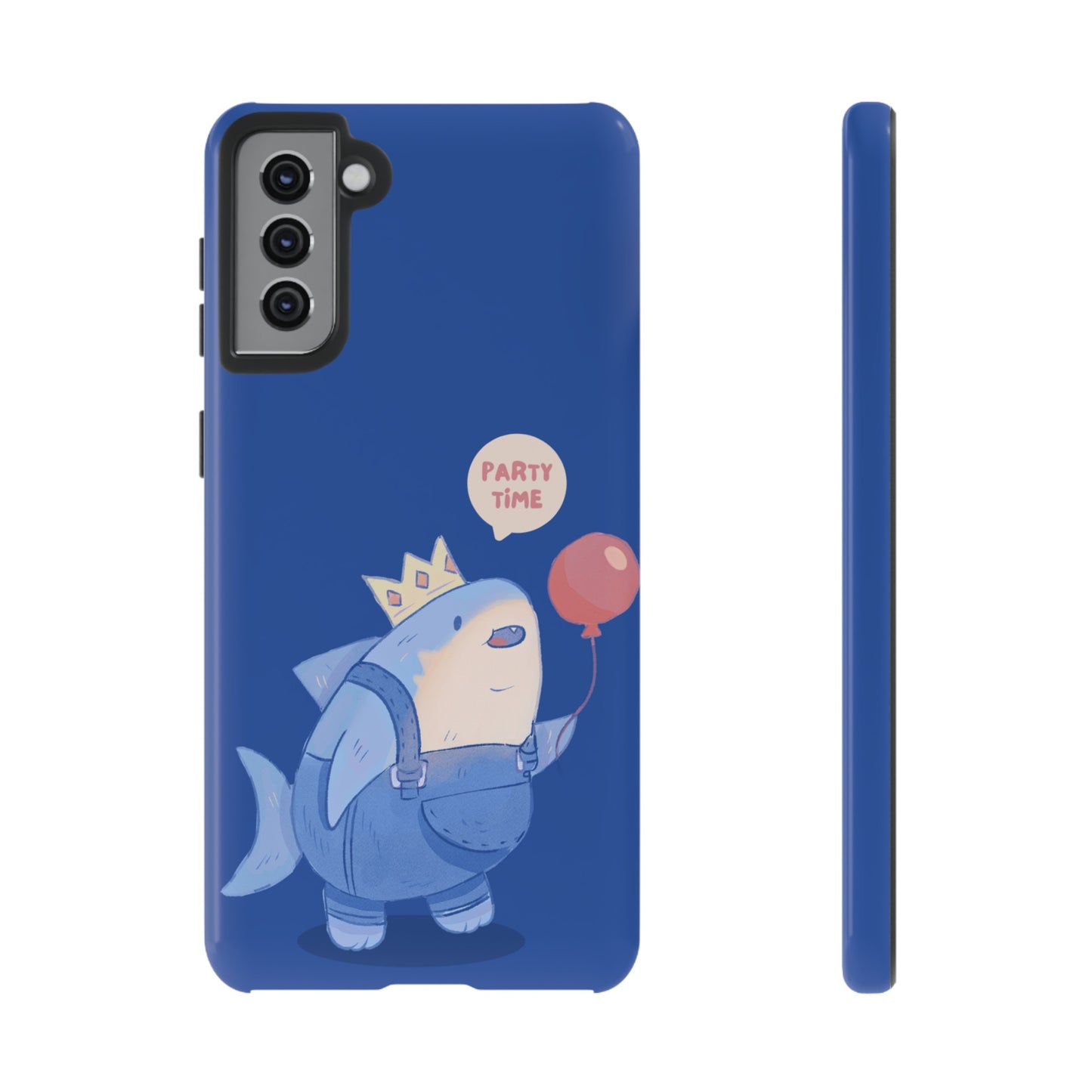 Shark Party Time Phone Case | iPhone 15 Plus/ Pro, 14, 13, 12| Google Pixel 7, Pro, 5| Samsung Galaxy S23 All Major Phone Models