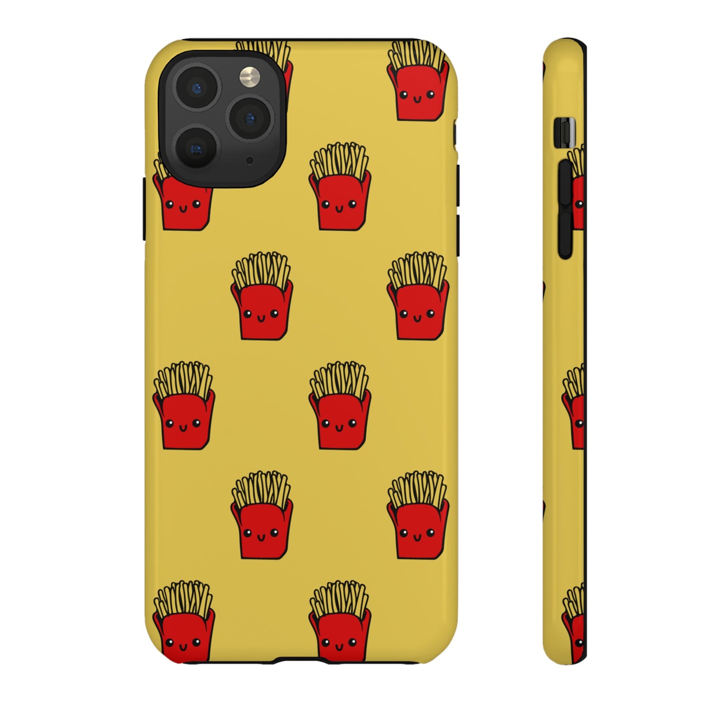 Smiling Fries Wallpaper Phone Case | iPhone 15 Plus/ Pro, 14, 13, 12| Google Pixel 7, Pro, 5| Samsung Galaxy S23 All Major Phone Models