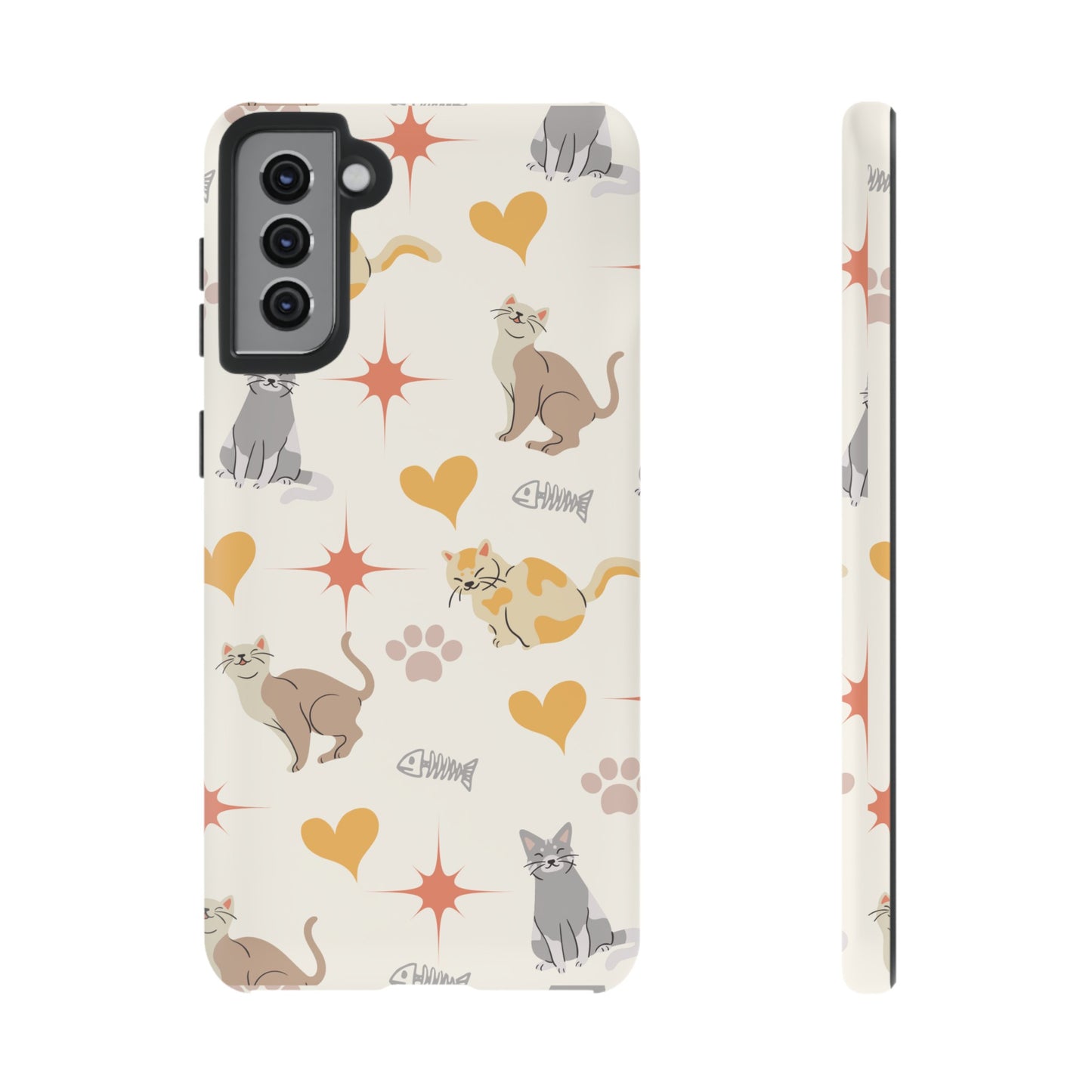 Cute Cat Wallpaper Phone Case | iPhone 15 Plus/ Pro, 14, 13, 12| Google Pixel 7, Pro, 5| Samsung Galaxy S23 All Major Phone Models