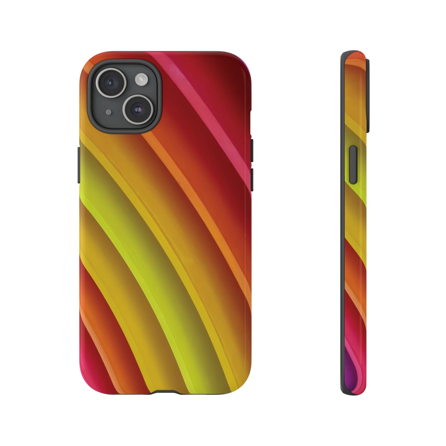 Curved Colourful Wallpaper Phone Case | iPhone 15 Plus/ Pro, 14, 13, 12| Google Pixel 7, Pro, 5| Samsung Galaxy S23 All Major Phone Models