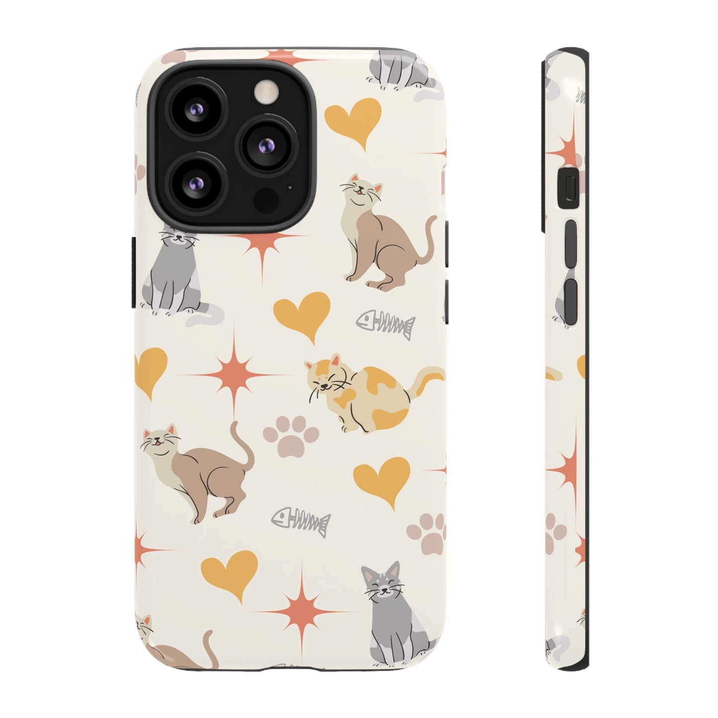 Cute Cat Wallpaper Phone Case | iPhone 15 Plus/ Pro, 14, 13, 12| Google Pixel 7, Pro, 5| Samsung Galaxy S23 All Major Phone Models