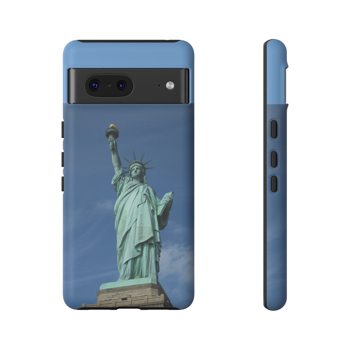 Statue Of Liberty Wallpaper Phone Case | iPhone 15 Plus/ Pro, 14, 13, 12| Google Pixel 7, Pro, 5| Samsung Galaxy S23 All Major Phone Models