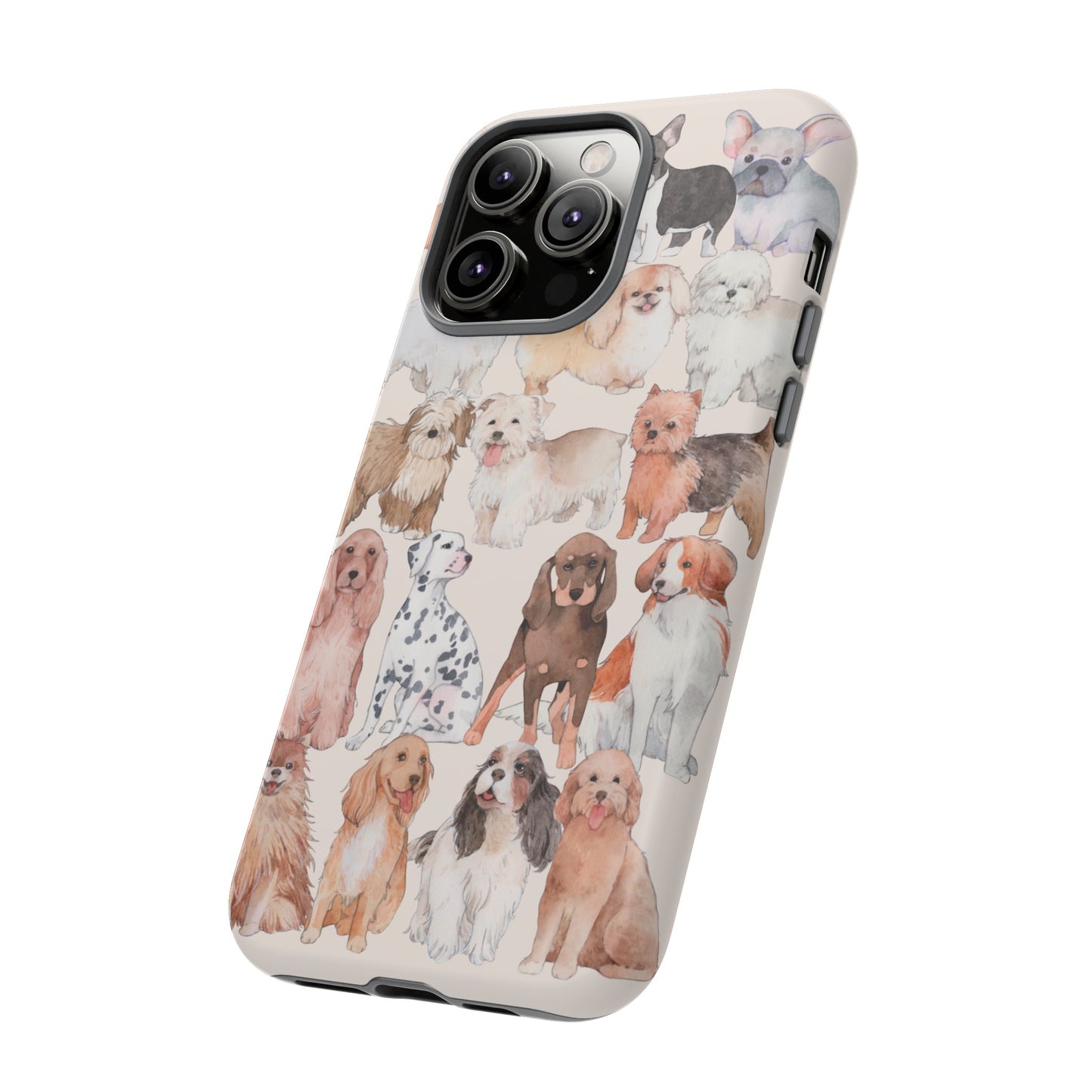 Dog Collage Wallpaper Phone Case | iPhone 15 Plus/ Pro, 14, 13, 12| Google Pixel 7, Pro, 5| Samsung Galaxy S23 All Major Phone Models