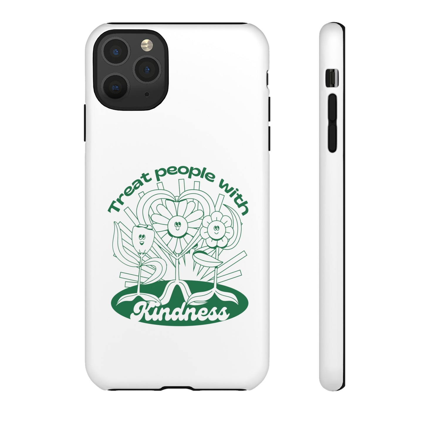 Treat People With Kindness Phone Case | iPhone 15 Plus/ Pro, 14, 13, 12| Google Pixel 7, Pro, 5| Samsung Galaxy S23 All Major Phone Models