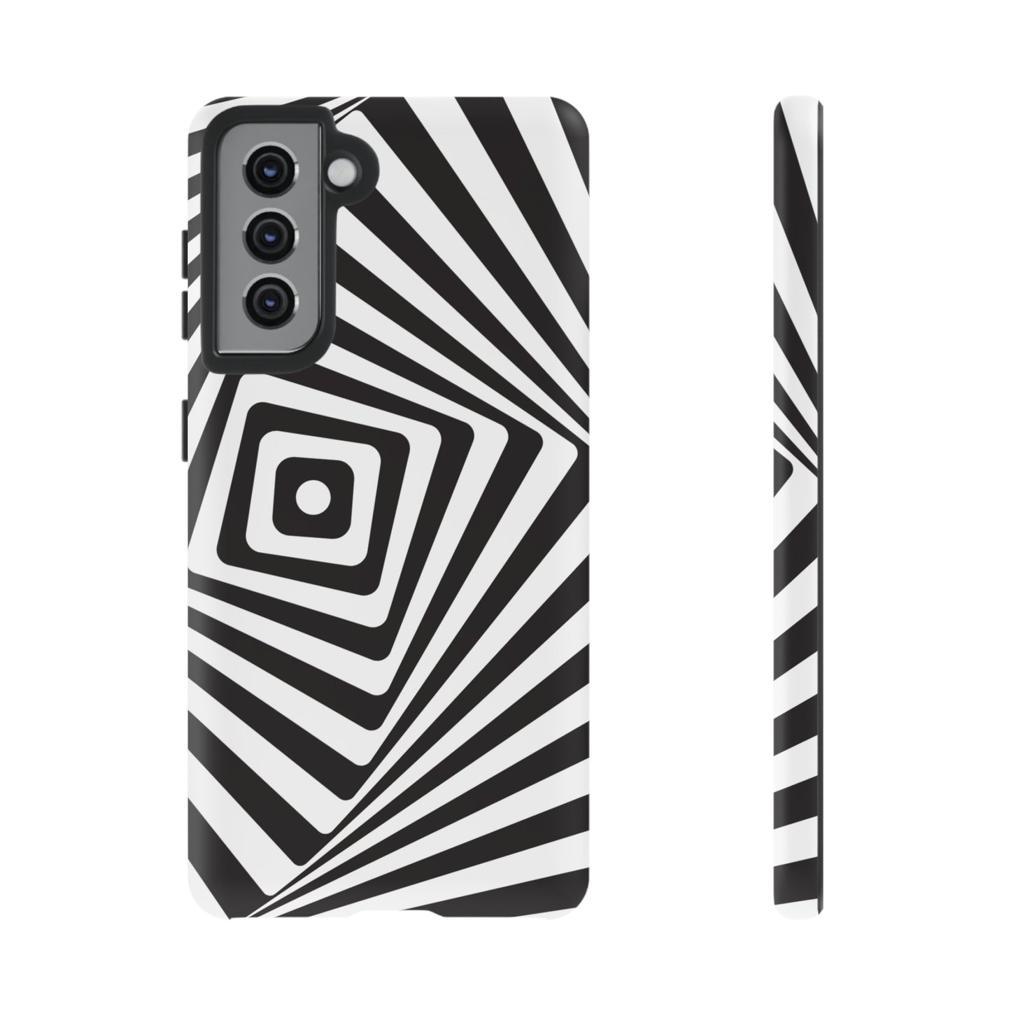 Black & White Spiral Wallpaper Phone Case | iPhone 15 Plus/ Pro, 14, 13, 12| Google Pixel 7, Pro, 5| Samsung Galaxy S23 All Major Phone Models