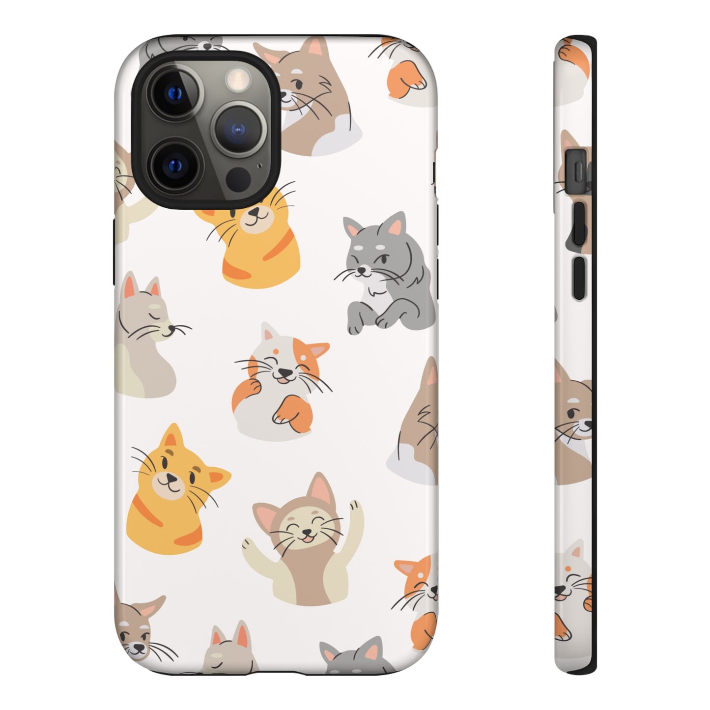 Adorable Cats Wallpaper Phone Case | iPhone 15 Plus/ Pro, 14, 13, 12| Google Pixel 7, Pro, 5| Samsung Galaxy S23 All Major Phone Models