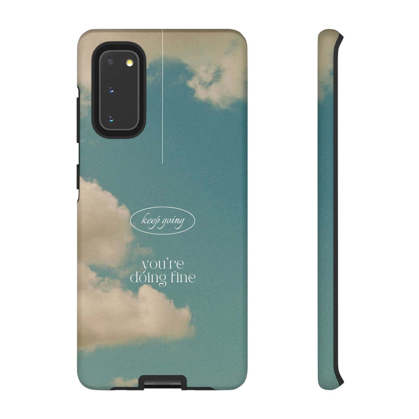 Keep Going You're Doing Fine Wallpaper Phone Case | iPhone 15 Plus/ Pro, 14, 13, 12| Google Pixel 7, Pro, 5| Samsung Galaxy S23 All Major Phone Models