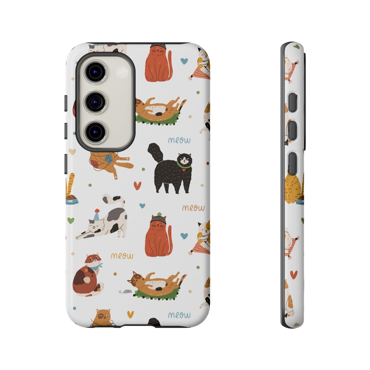 Collage of Cats Wallpaper Phone Case | iPhone 15 Plus/ Pro, 14, 13, 12| Google Pixel 7, Pro, 5| Samsung Galaxy S23 All Major Phone Models