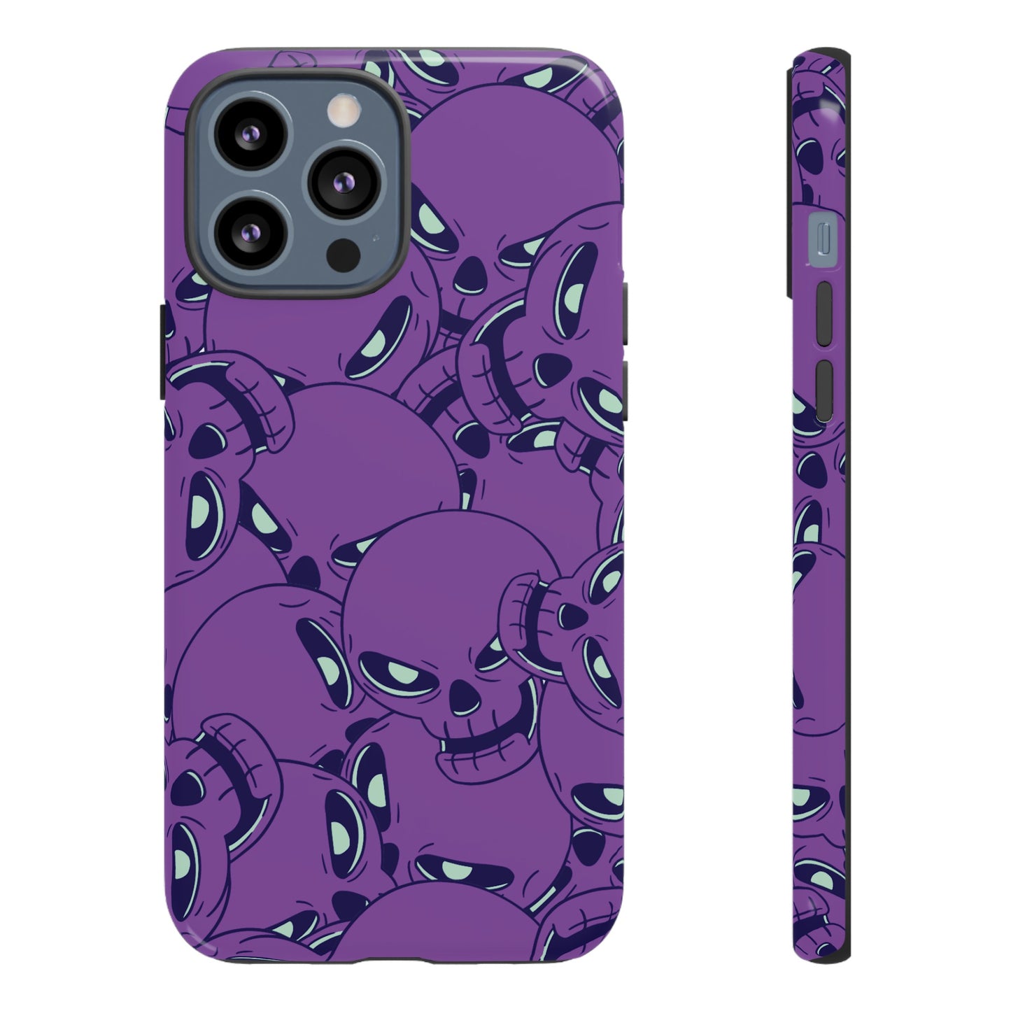 Glowing Skulls Wallpaper Phone Case | iPhone 15 Plus/ Pro, 14, 13, 12| Google Pixel 7, Pro, 5| Samsung Galaxy S23 All Major Phone Models