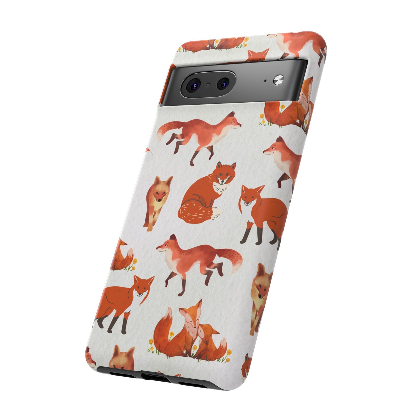 Foxes Wallpaper Phone Case | iPhone 15 Plus/ Pro, 14, 13, 12| Google Pixel 7, Pro, 5| Samsung Galaxy S23 All Major Phone Models