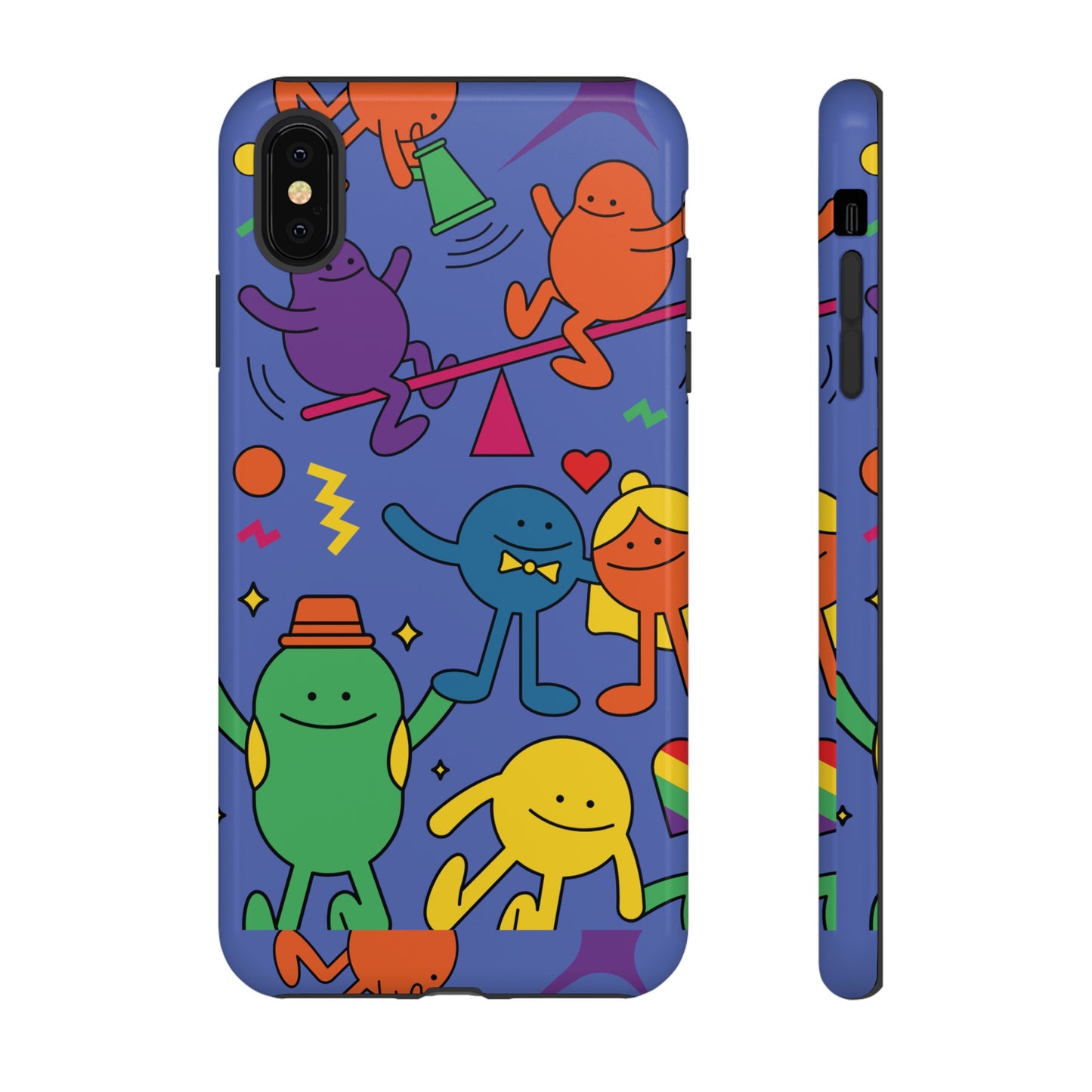 Colourful Cartoon Wallpaper Phone Case | iPhone 15 Plus/ Pro, 14, 13, 12| Google Pixel 7, Pro, 5| Samsung Galaxy S23 All Major Phone Models