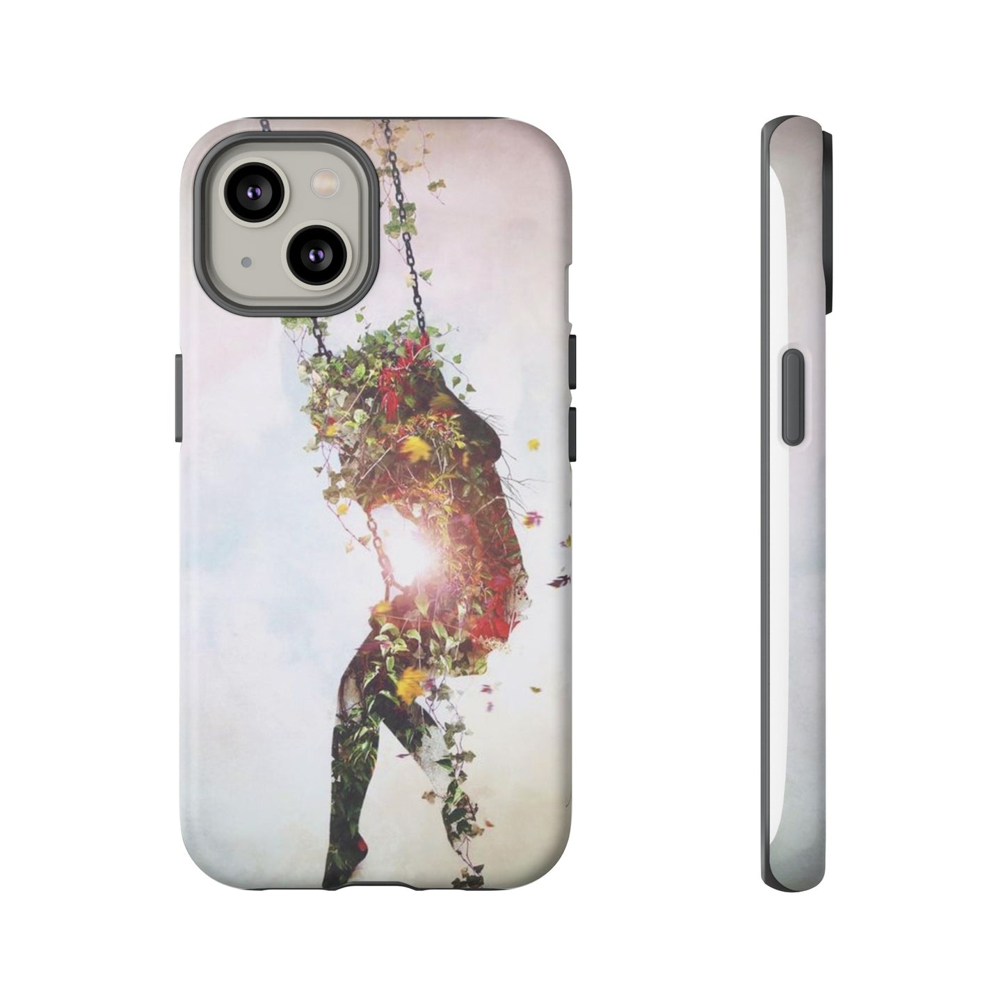 Flower Swing Girl Wallpaper Phone Case | iPhone 15 Plus/ Pro, 14, 13, 12| Google Pixel 7, Pro, 5| Samsung Galaxy S23 All Major Phone Models