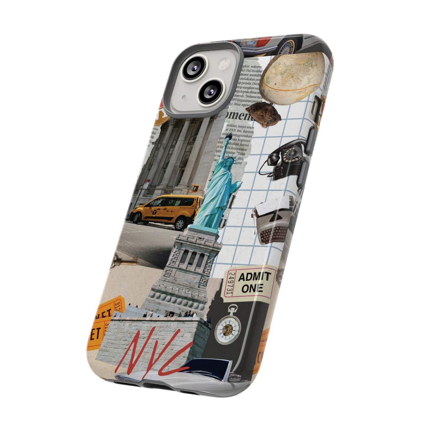 New York City Collage Wallpaper Phone Case | iPhone 15 Plus/ Pro, 14, 13, 12| Google Pixel 7, Pro, 5| Samsung Galaxy S23 All Major Phone Models