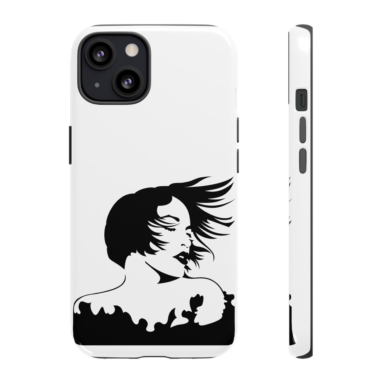 Woman In The Wind Phone Case | iPhone 15 Plus/ Pro, 14, 13, 12| Google Pixel 7, Pro, 5| Samsung Galaxy S23 All Major Phone Models