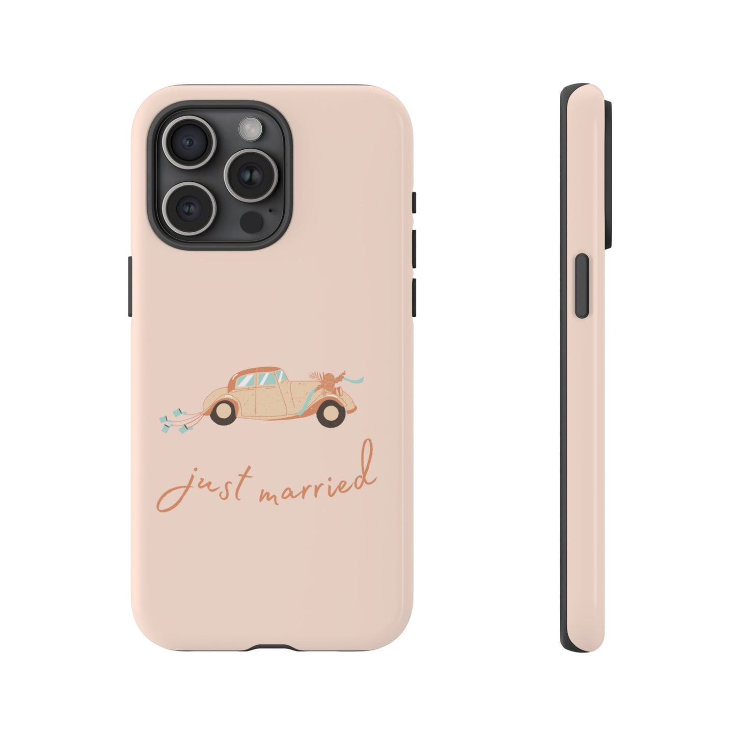 Just Married Phone Case | iPhone 15 Plus/ Pro, 14, 13, 12| Google Pixel 7, Pro, 5| Samsung Galaxy S23 All Major Phone Models