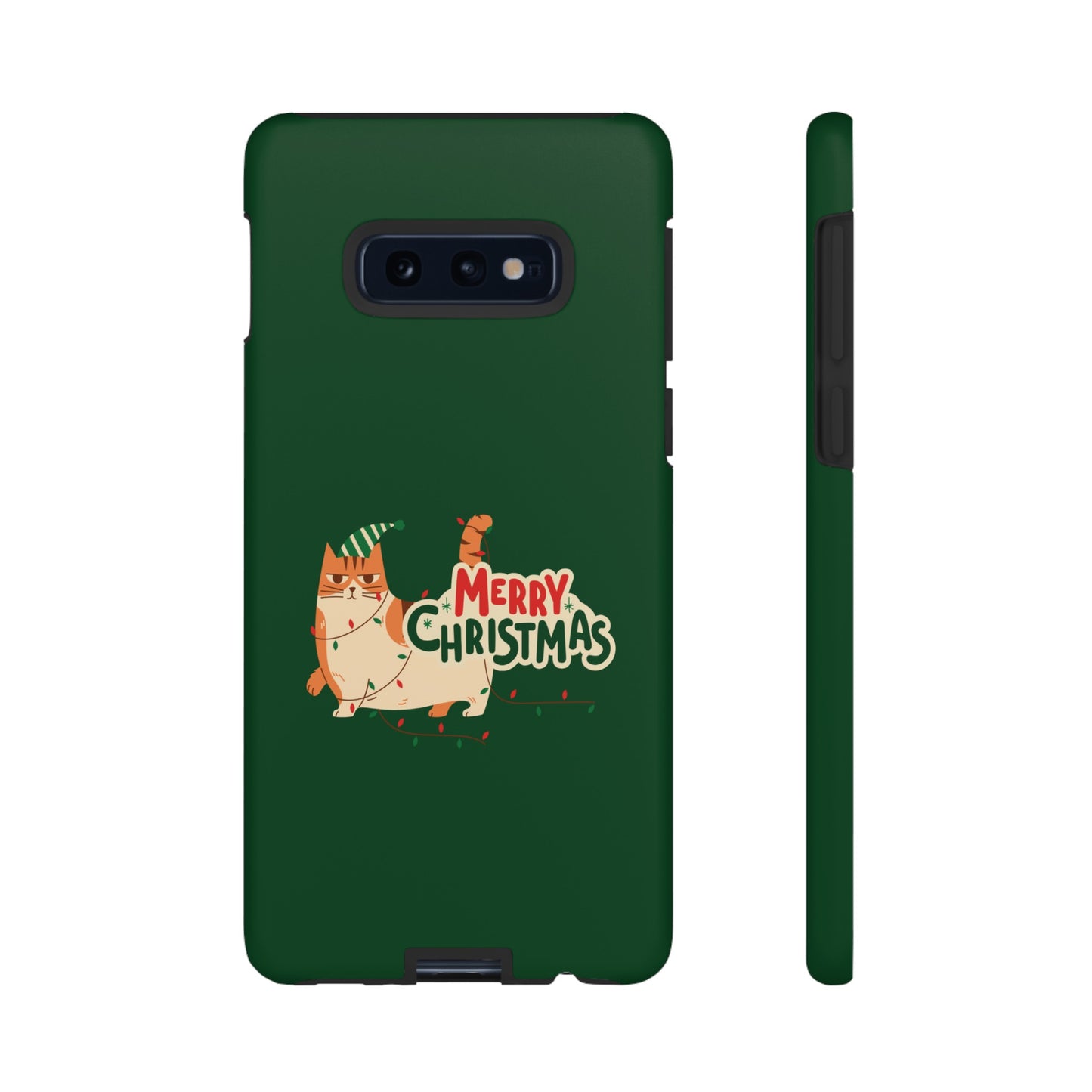 Cat Merry Christmas Phone Case | iPhone 15 Plus/ Pro, 14, 13, 12| Google Pixel 7, Pro, 5| Samsung Galaxy S23 All Major Phone Models