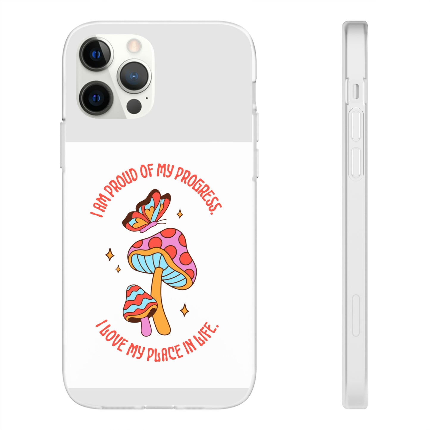 Cute Mushrooms Wallpaper Phone Case | iPhone 15 Plus/ Pro, 14, 13, 12|Samsung Galaxy Models