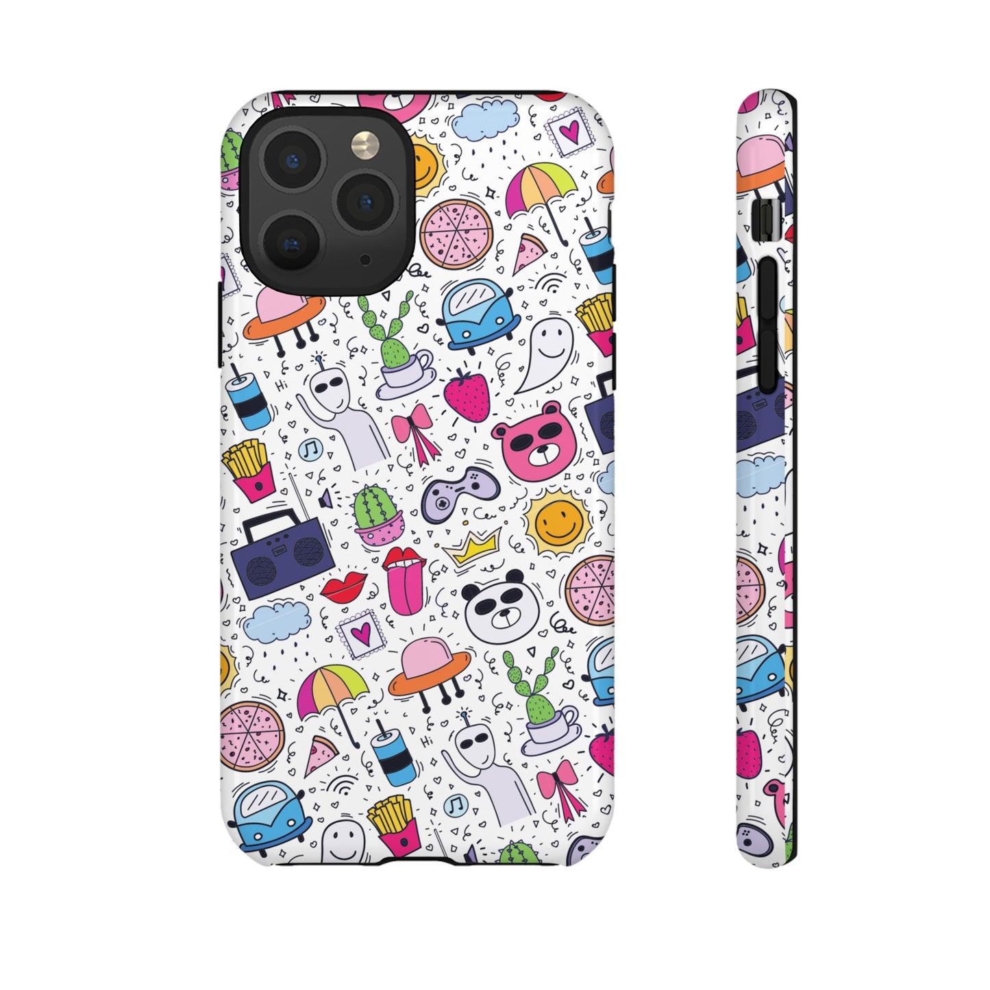 Cartoon Collage Phone Case | iPhone 15 Plus/ Pro, 14, 13, 12| Google Pixel 7, Pro, 5| Samsung Galaxy S23 All Major Phone Models