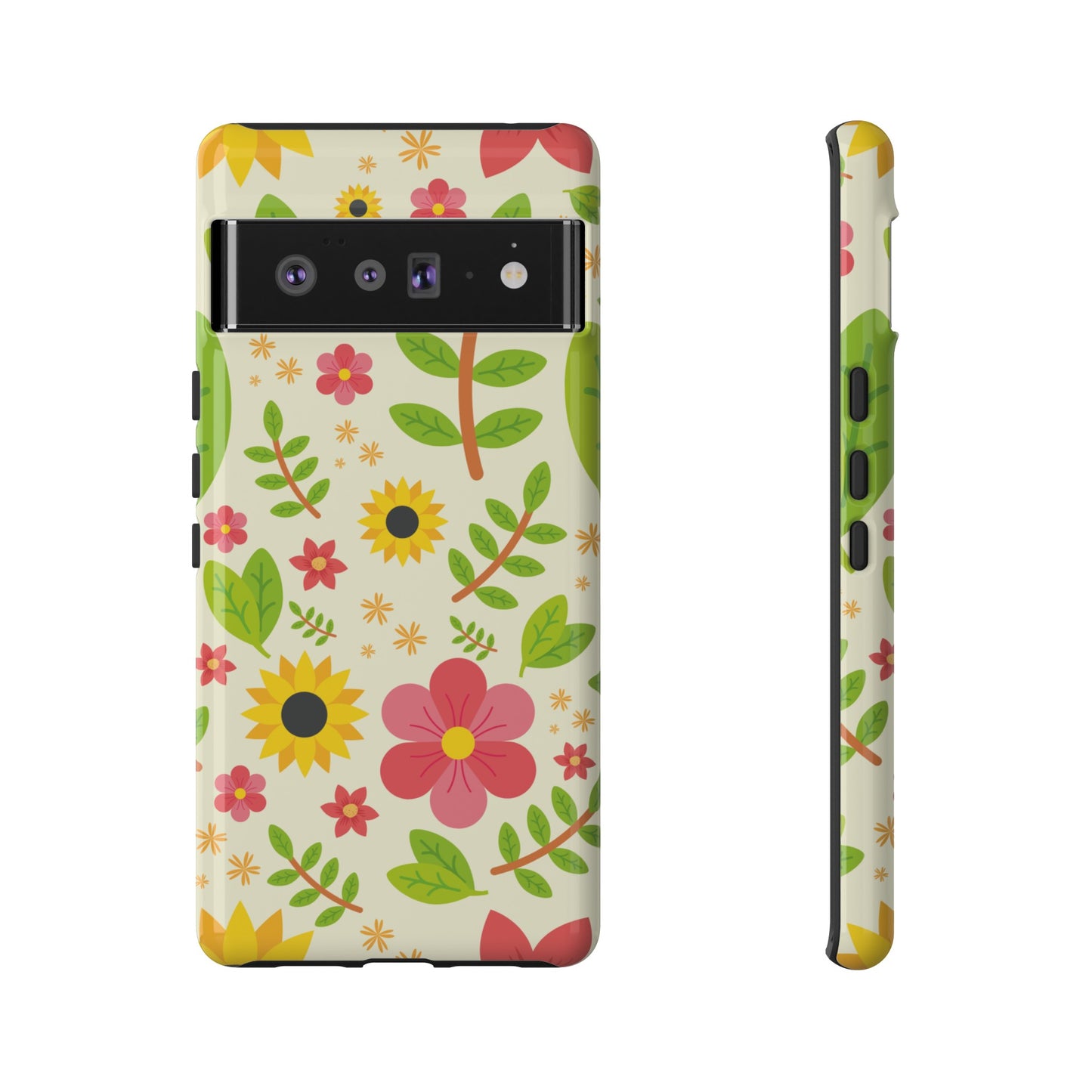 Botanical Flowers Phone Case | iPhone 15 Plus/ Pro, 14, 13, 12| Google Pixel 7, Pro, 5| Samsung Galaxy S23 All Major Phone Models