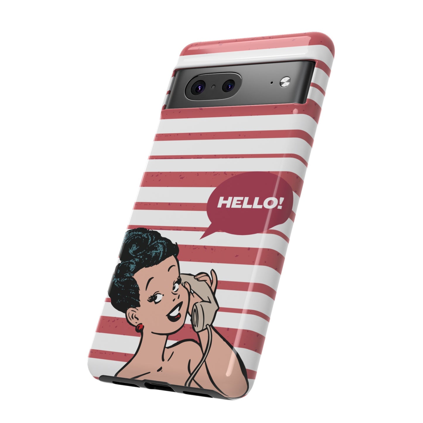 Hello! Wallpaper Phone Case | iPhone 15 Plus/ Pro, 14, 13, 12| Google Pixel 7, Pro, 5| Samsung Galaxy S23 All Major Phone Models