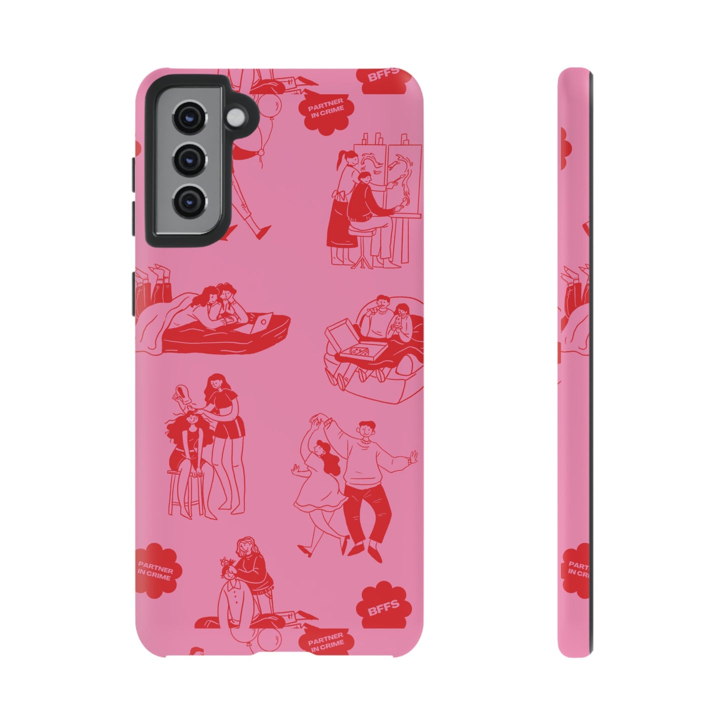 Pink Valentine's Day Wallpaper Phone Case | iPhone 15 Plus/ Pro, 14, 13, 12| Google Pixel 7, Pro, 5| Samsung Galaxy S23 All Major Phone Models