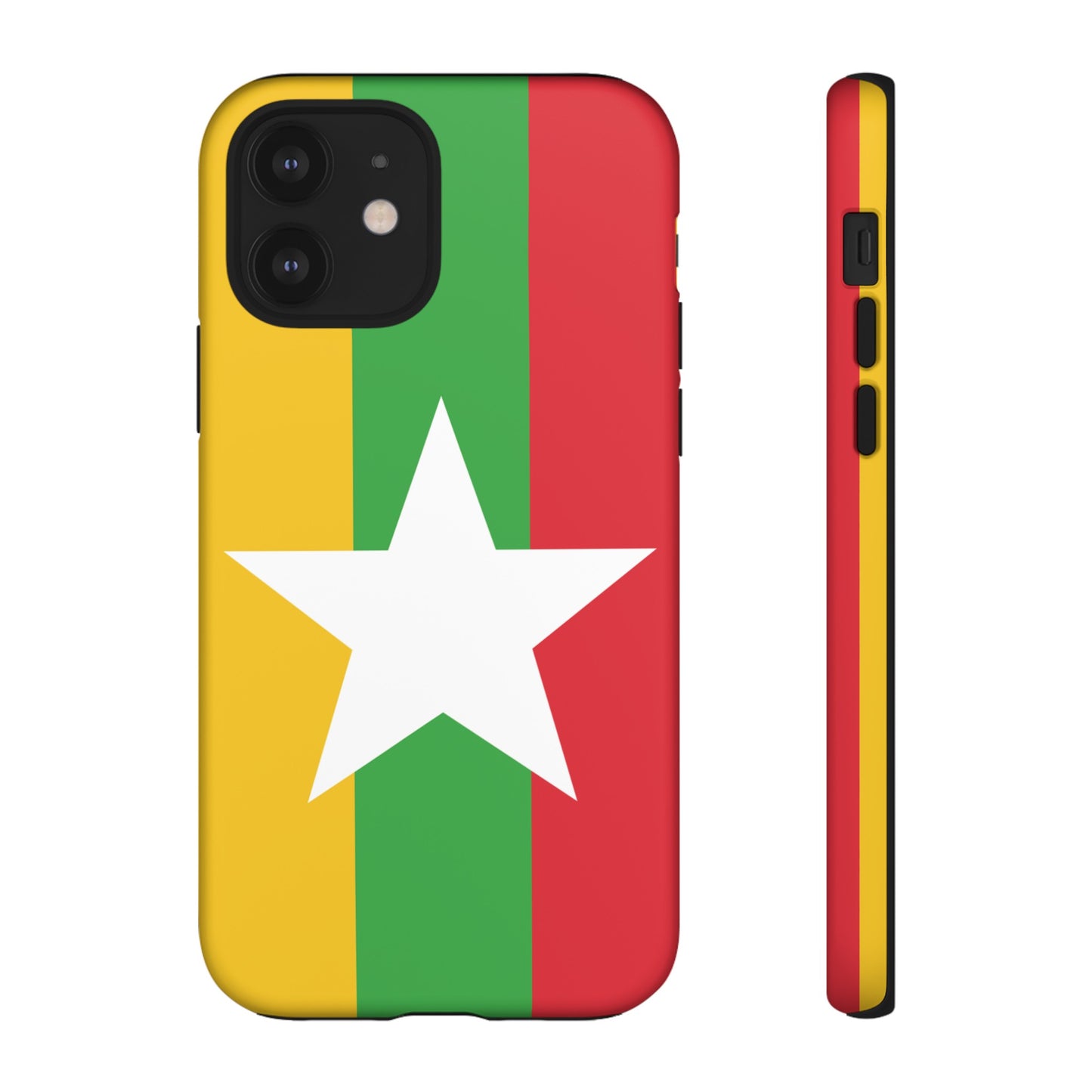 Myanmar Flag Phone Case | iPhone 15 Plus/ Pro, 14, 13, 12| Google Pixel 7, Pro, 5| Samsung Galaxy S23 All Major Phone Models