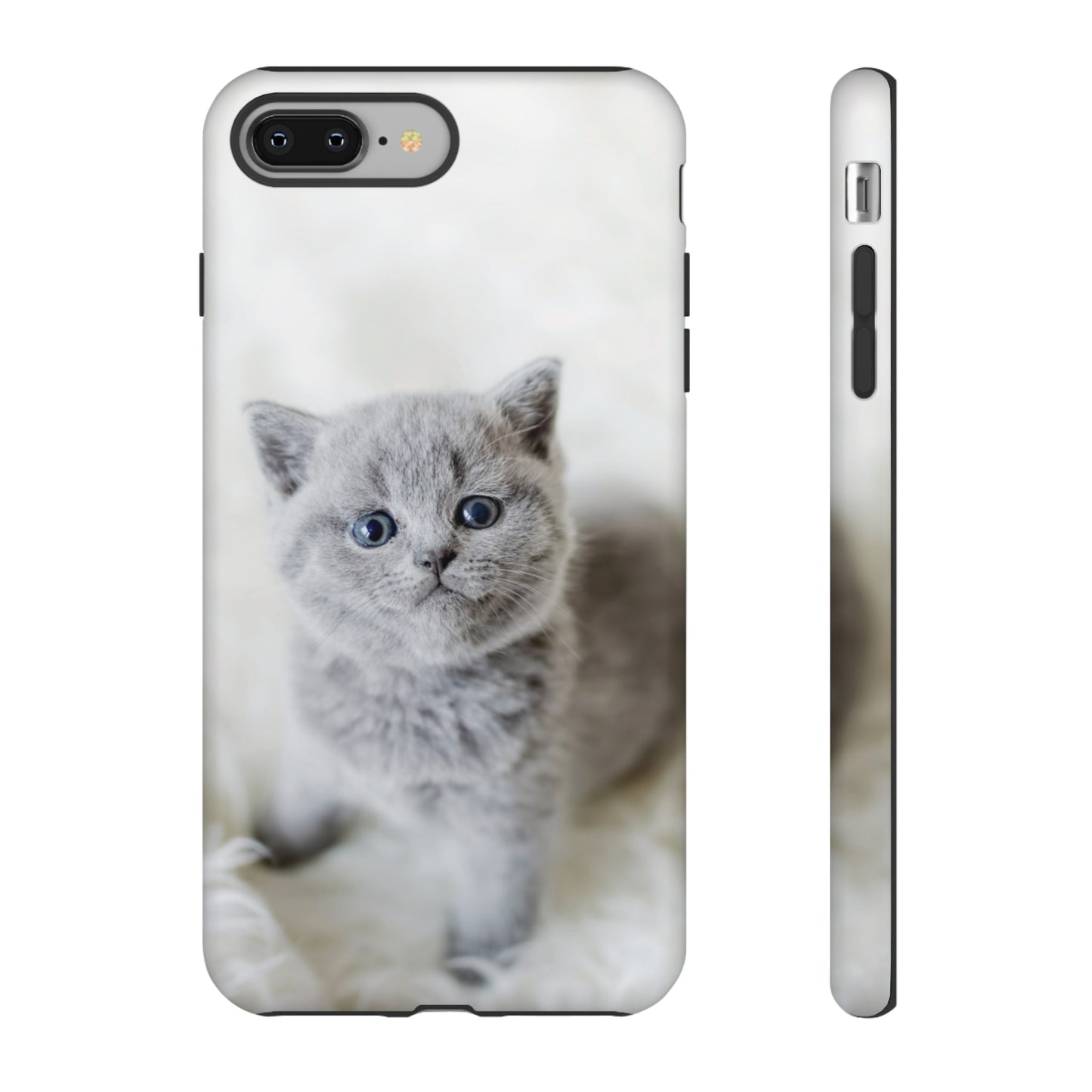 Grey Kitten Wallpaper Phone Case | iPhone 15 Plus/ Pro, 14, 13, 12| Google Pixel 7, Pro, 5| Samsung Galaxy S23 All Major Phone Models