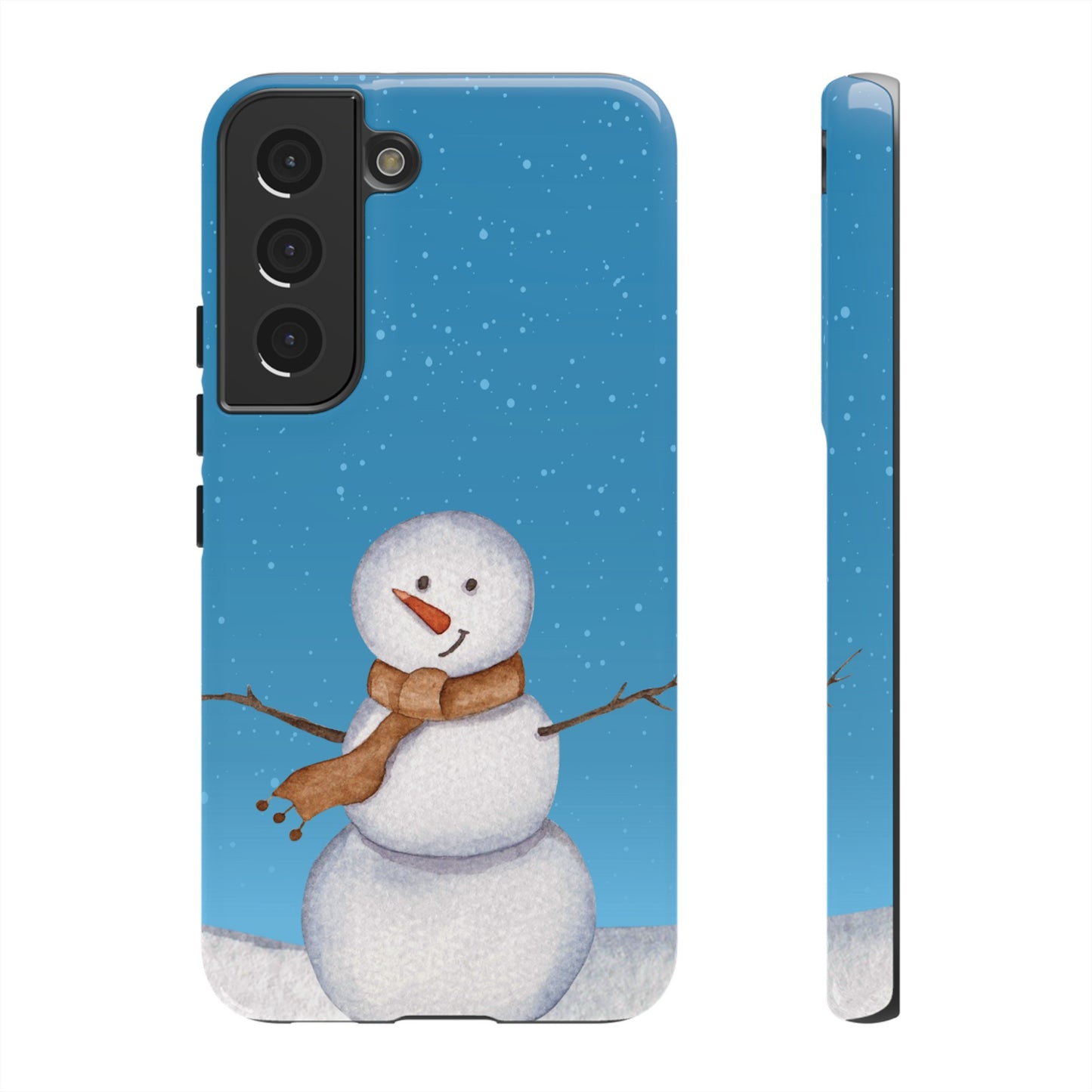 Snowman Wallpaper Phone Case | iPhone 15 Plus/ Pro, 14, 13, 12| Google Pixel 7, Pro, 5| Samsung Galaxy S23 All Major Phone Models