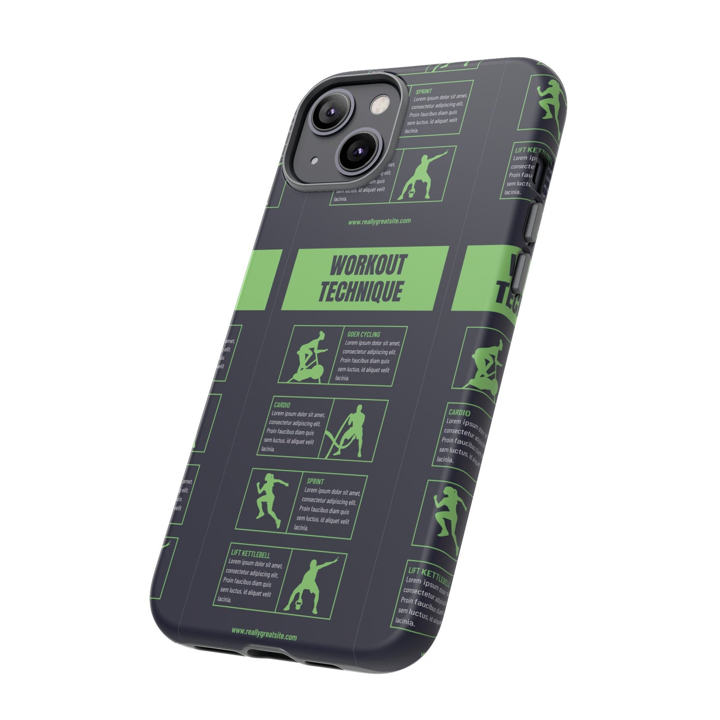 Workout Plan Wallpaper Phone Case | iPhone 15 Plus/ Pro, 14, 13, 12| Google Pixel 7, Pro, 5| Samsung Galaxy S23 All Major Phone Models