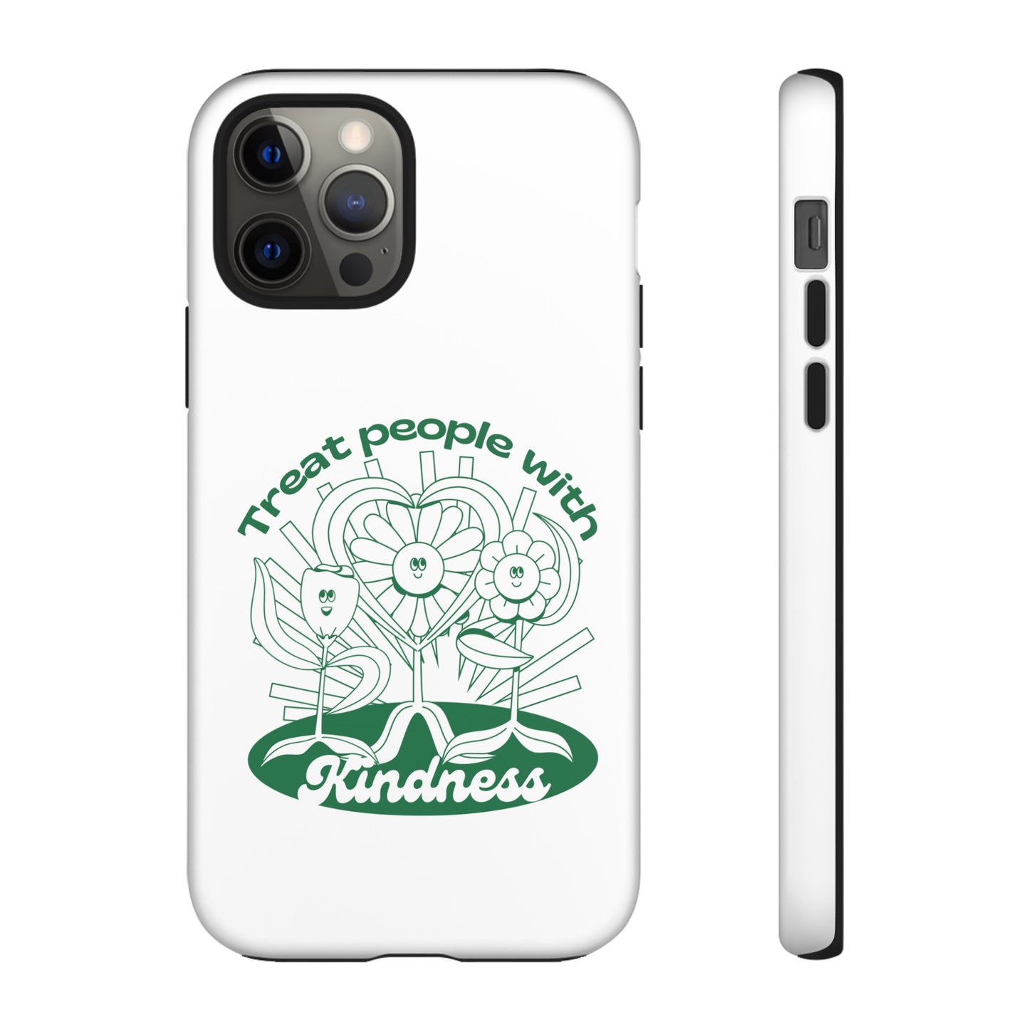 Treat People With Kindness Phone Case | iPhone 15 Plus/ Pro, 14, 13, 12| Google Pixel 7, Pro, 5| Samsung Galaxy S23 All Major Phone Models