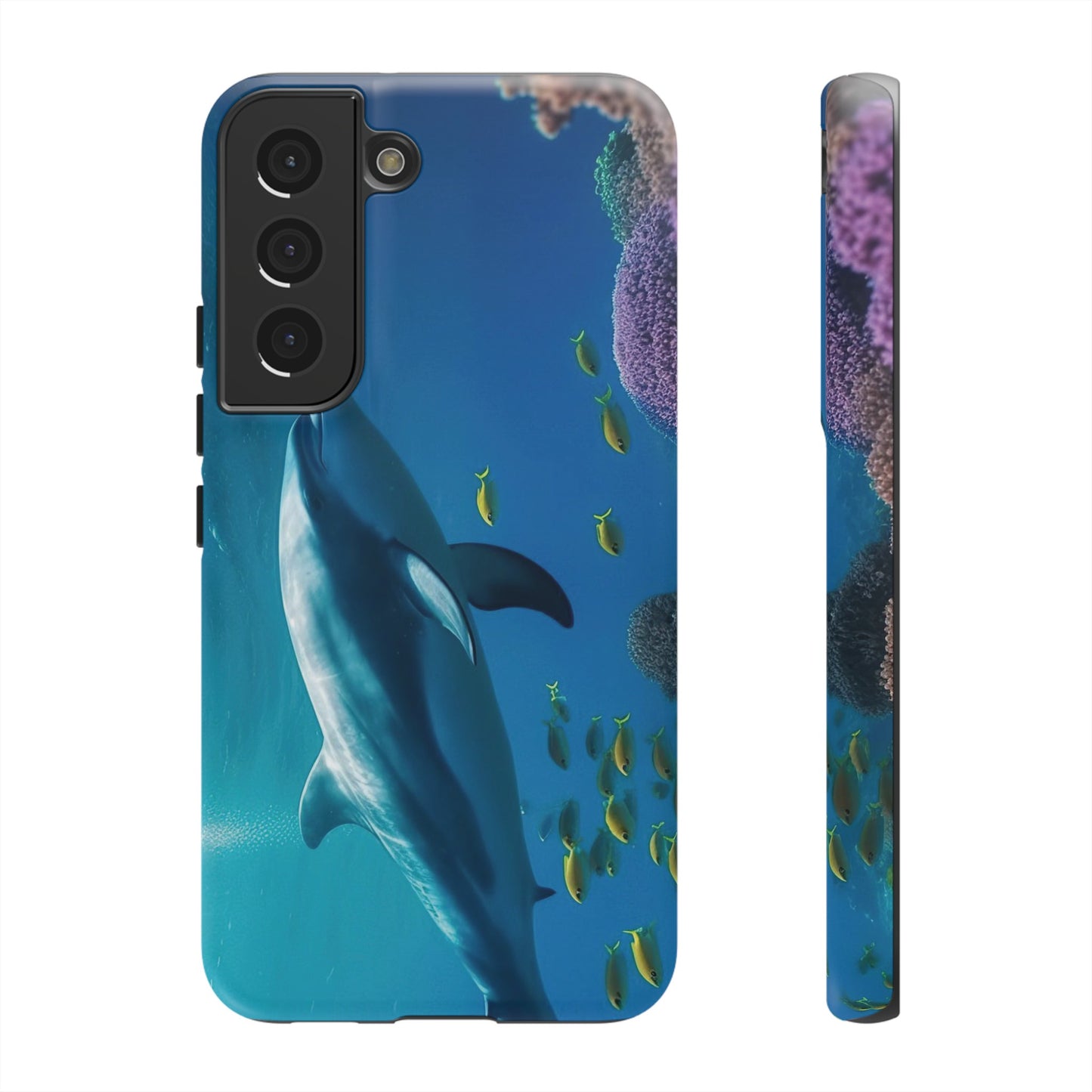 Dolphin Wallpaper Phone Case | iPhone 15 Plus/ Pro, 14, 13, 12| Google Pixel 7, Pro, 5| Samsung Galaxy S23 All Major Phone Models