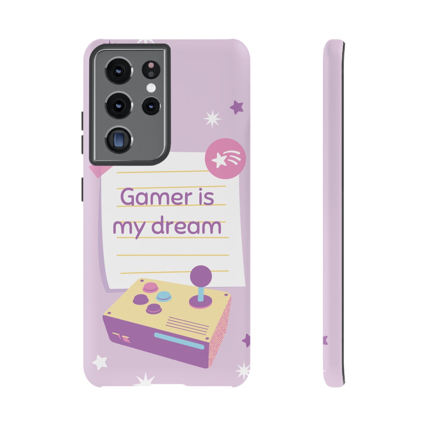 Gamer Is My Dream Job Wallpaper Phone Case | iPhone 15 Plus/ Pro, 14, 13, 12| Google Pixel 7, Pro, 5| Samsung Galaxy S23 All Major Phone Models