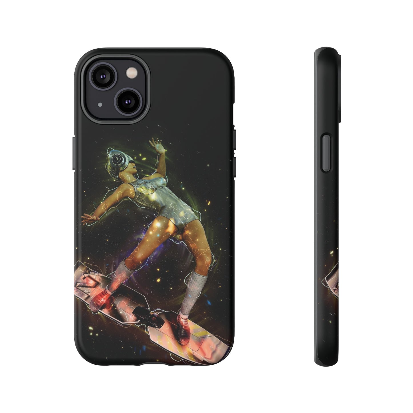 Sci-Fi Skateboard Wallpaper Phone Case | iPhone 15 Plus/ Pro, 14, 13, 12| Google Pixel 7, Pro, 5| Samsung Galaxy S23 All Major Phone Models