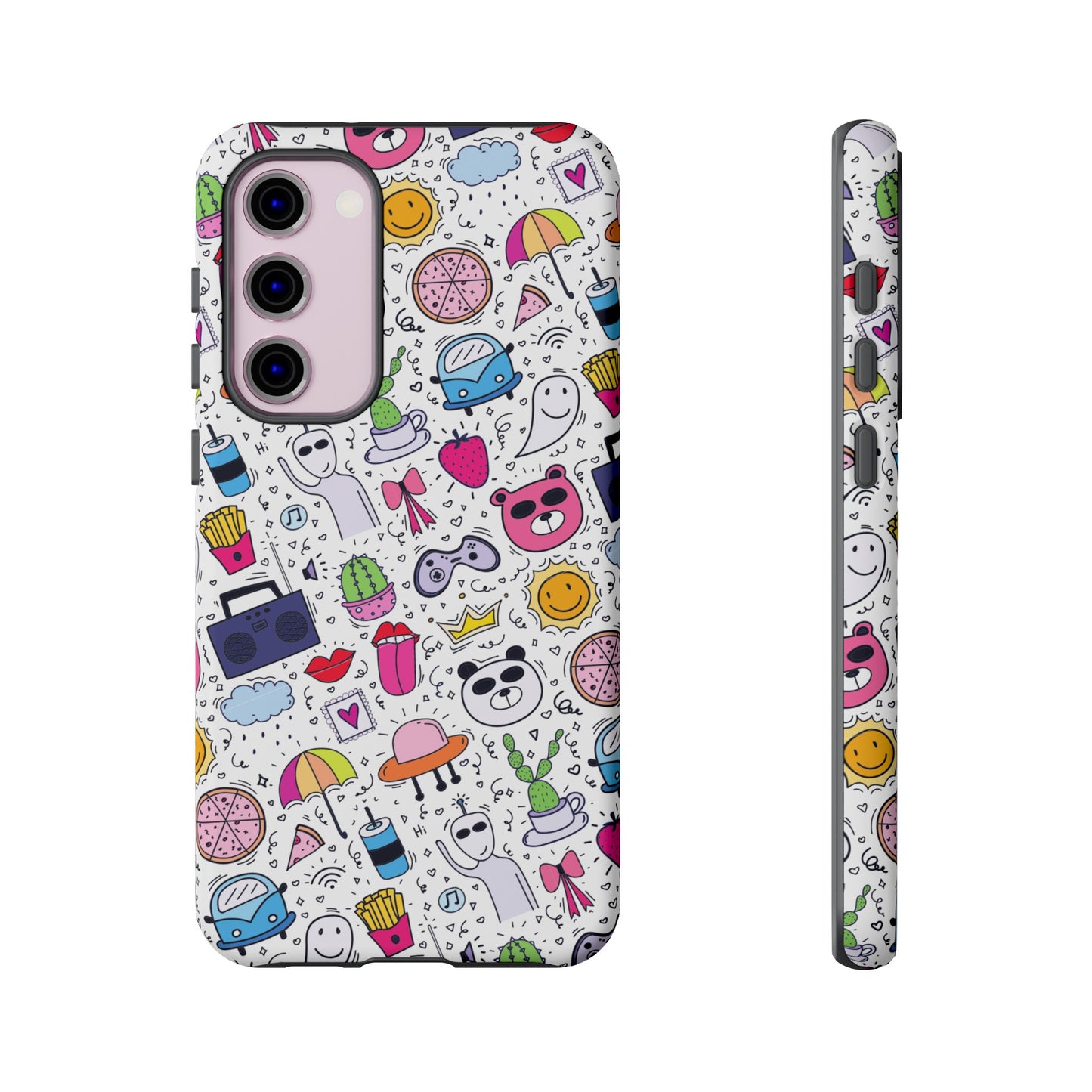 Cartoon Collage Phone Case | iPhone 15 Plus/ Pro, 14, 13, 12| Google Pixel 7, Pro, 5| Samsung Galaxy S23 All Major Phone Models