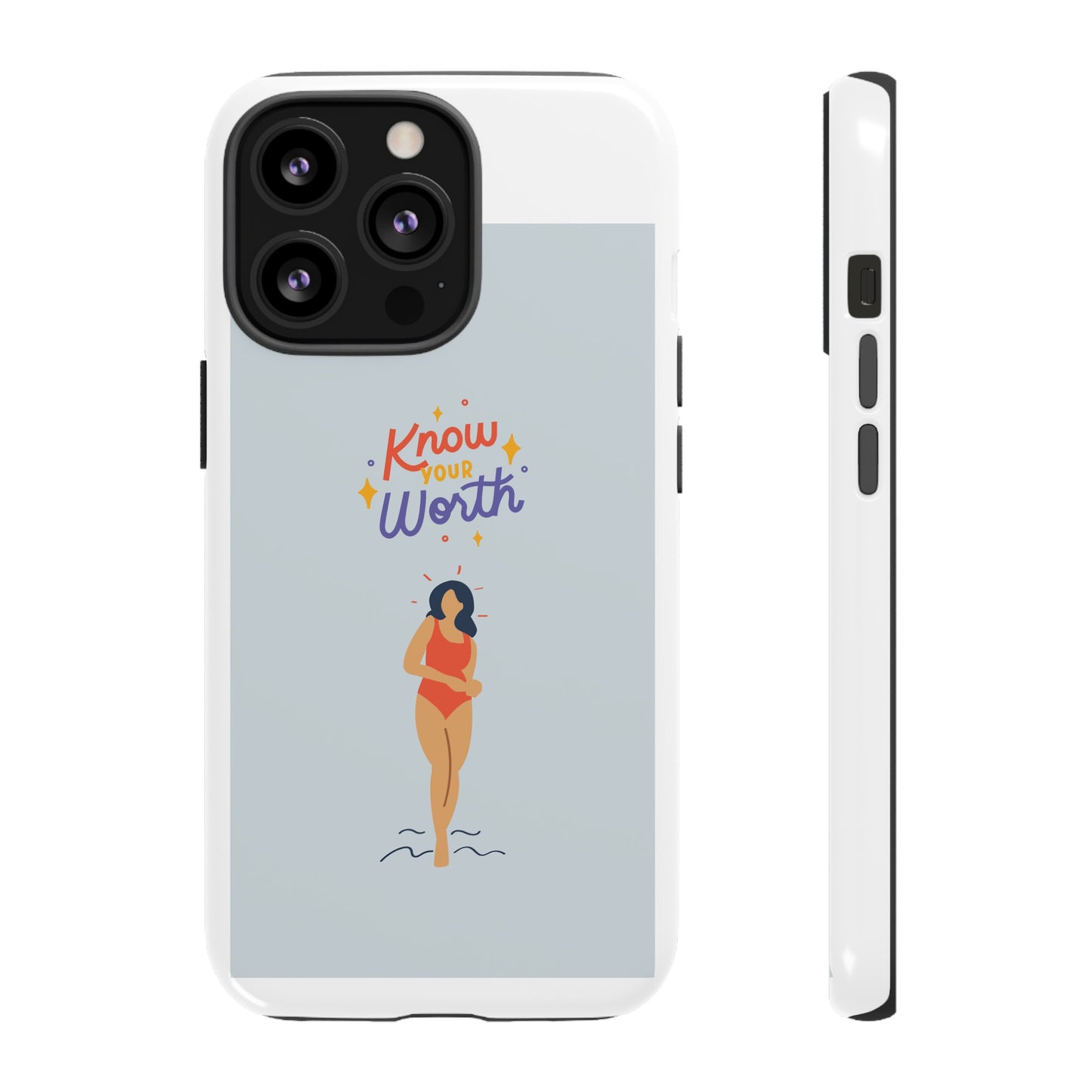 Know Your Worth Phone Case | iPhone 15 Plus/ Pro, 14, 13, 12| Google Pixel 7, Pro, 5| Samsung Galaxy S23 All Major Phone Models