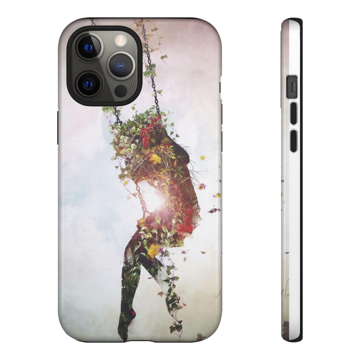 Flower Swing Girl Wallpaper Phone Case | iPhone 15 Plus/ Pro, 14, 13, 12| Google Pixel 7, Pro, 5| Samsung Galaxy S23 All Major Phone Models