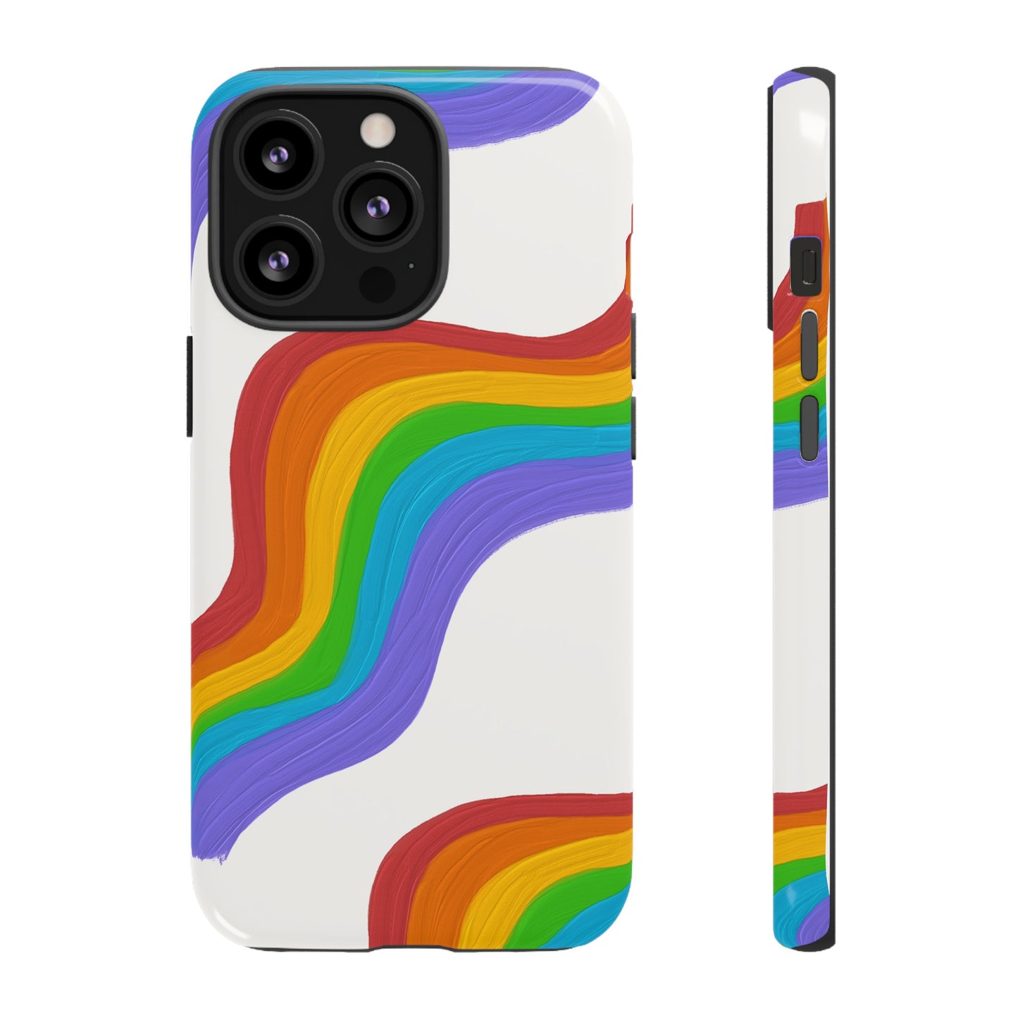 Rainbow Wallpaper Phone Case | iPhone 15 Plus/ Pro, 14, 13, 12| Google Pixel 7, Pro, 5| Samsung Galaxy S23 All Major Phone Models