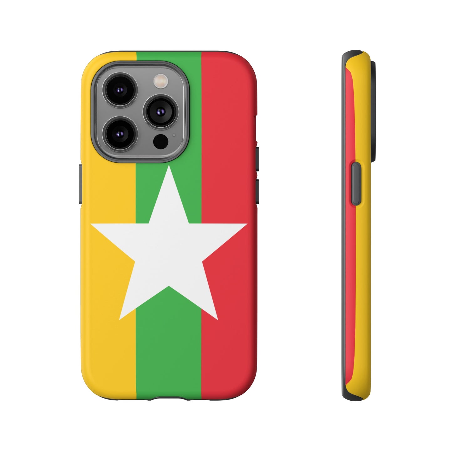 Myanmar Flag Phone Case | iPhone 15 Plus/ Pro, 14, 13, 12| Google Pixel 7, Pro, 5| Samsung Galaxy S23 All Major Phone Models