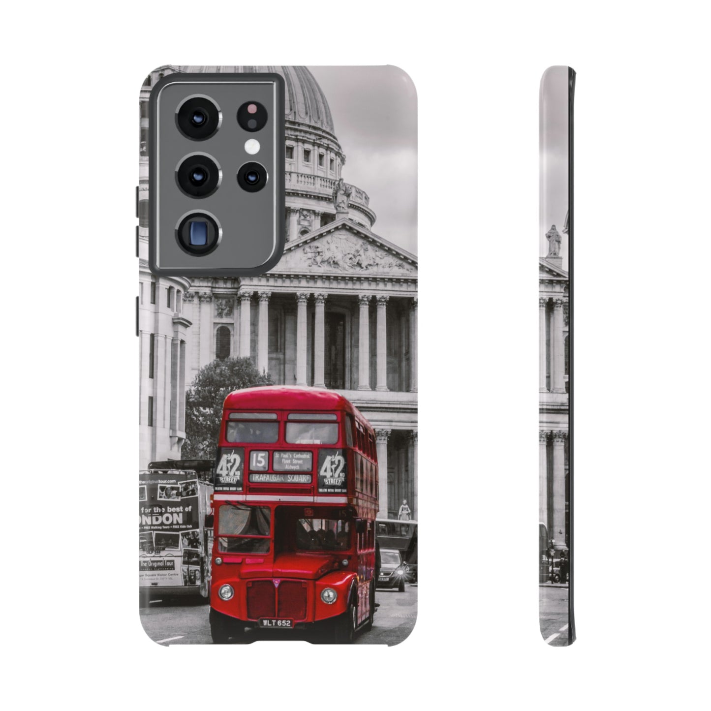 London Bus Wallpaper Phone Case | iPhone 15 Plus/ Pro, 14, 13, 12| Google Pixel 7, Pro, 5| Samsung Galaxy S23 All Major Phone Models