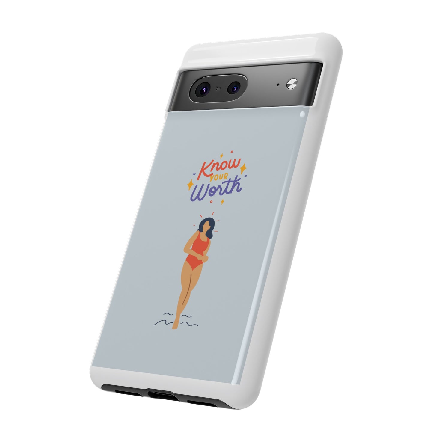 Know Your Worth Phone Case | iPhone 15 Plus/ Pro, 14, 13, 12| Google Pixel 7, Pro, 5| Samsung Galaxy S23 All Major Phone Models